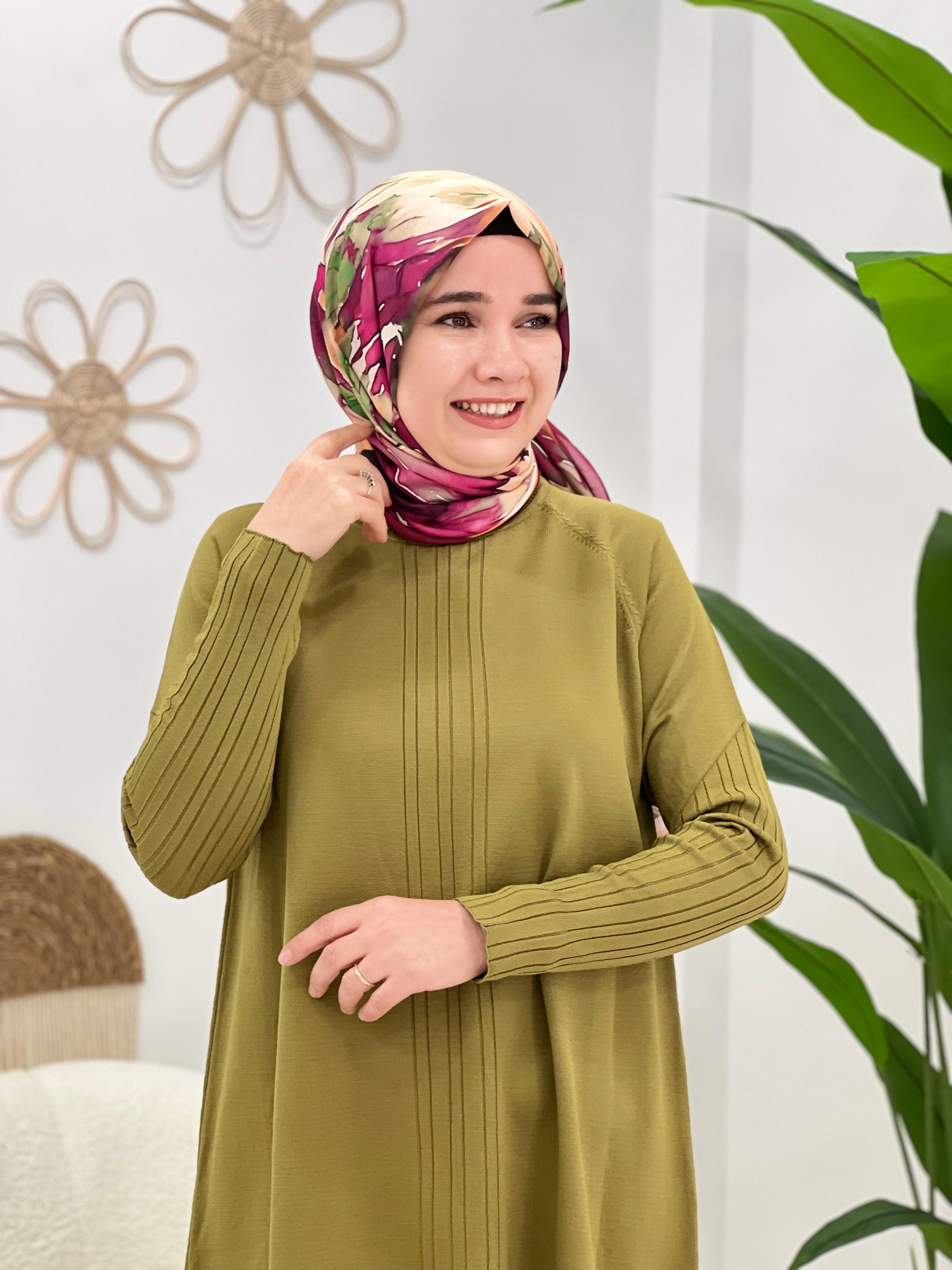 Yeşil Merserize Tunik