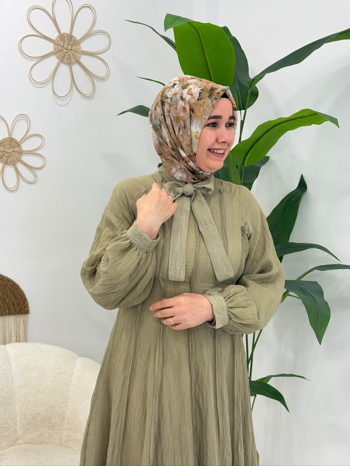 Yeşil Stil Elbise