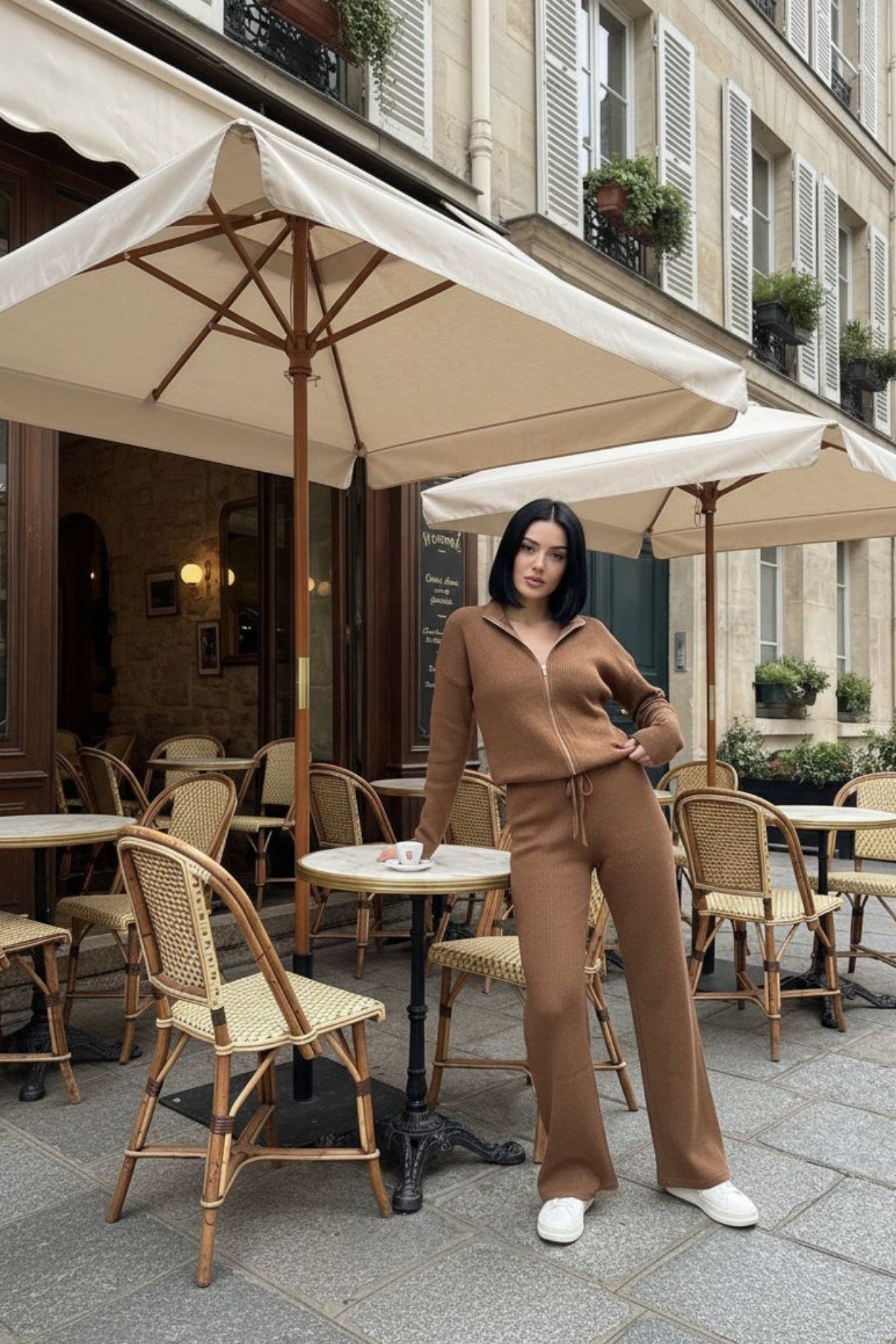Kadın College Ceket Kaşkorse Pantolon İkili Takım