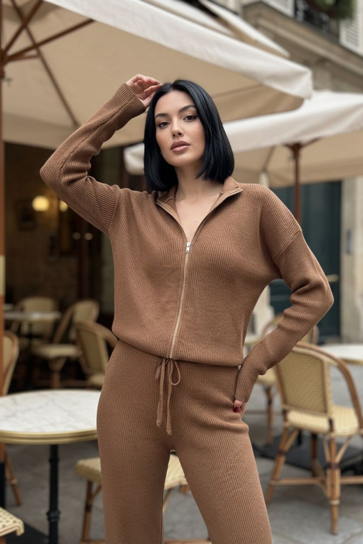 Kadın College Ceket Kaşkorse Pantolon İkili Takım
