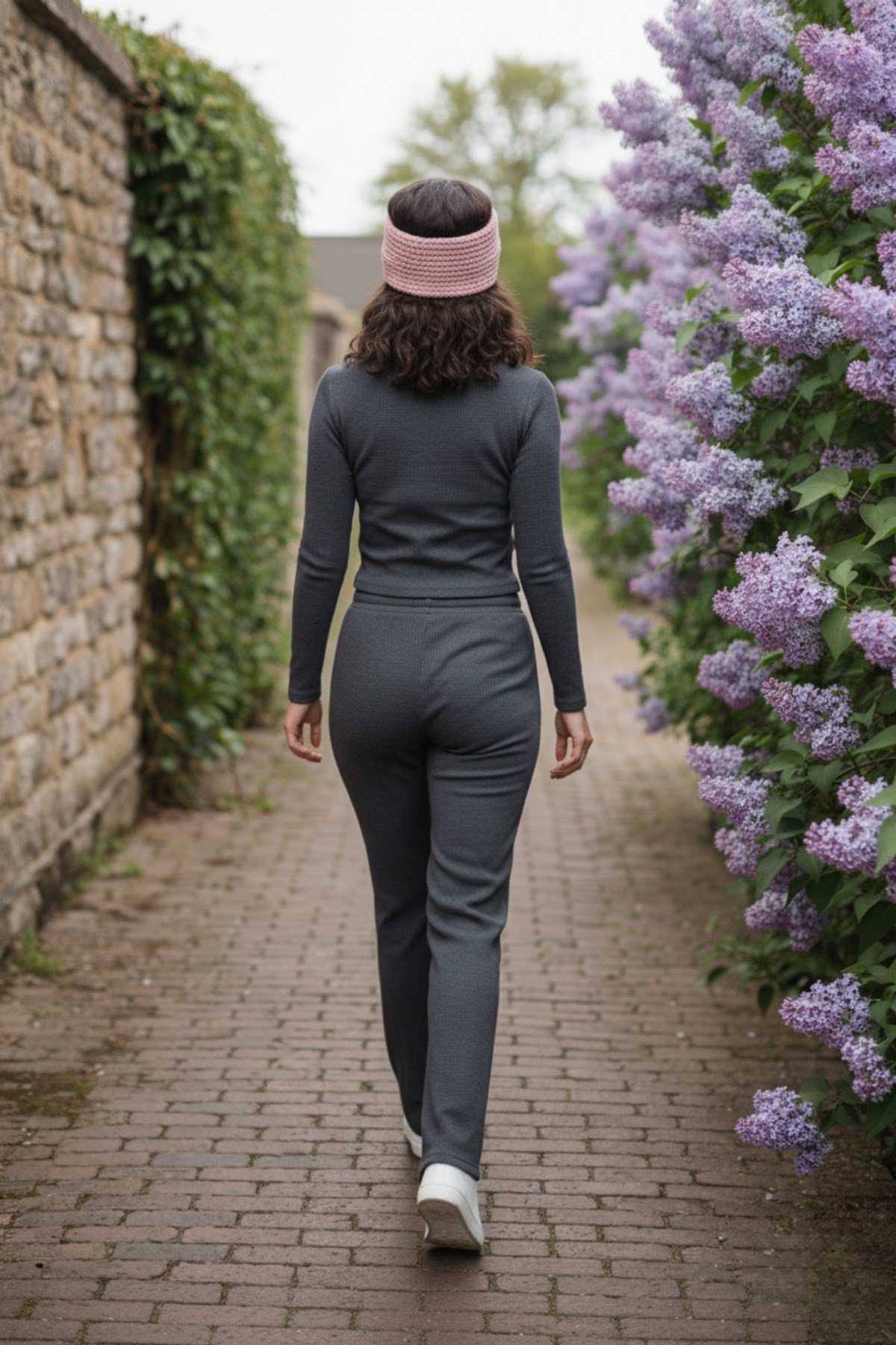 Kadın Fermuarlı Crop Ceket Pantolon İkili Takım