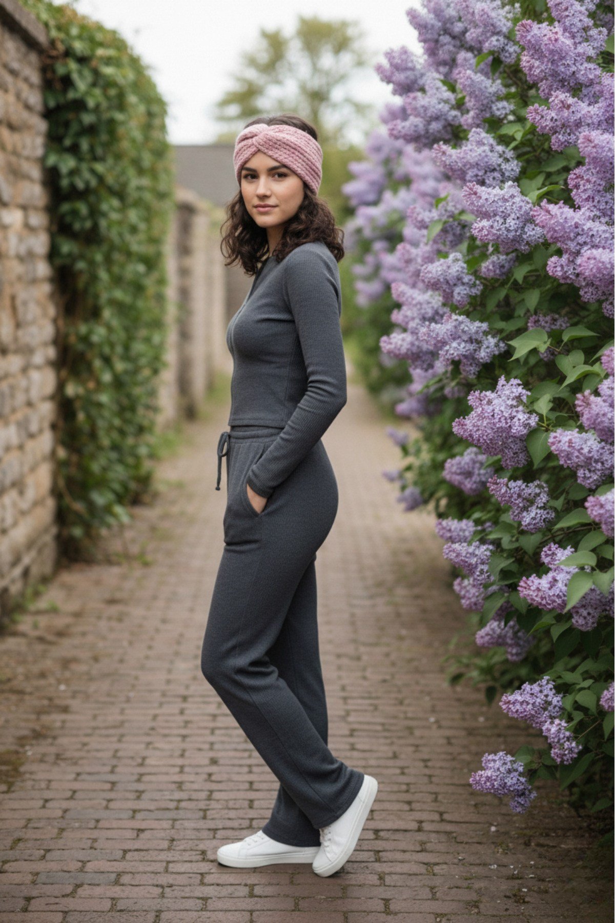 Kadın Fermuarlı Crop Ceket Pantolon İkili Takım