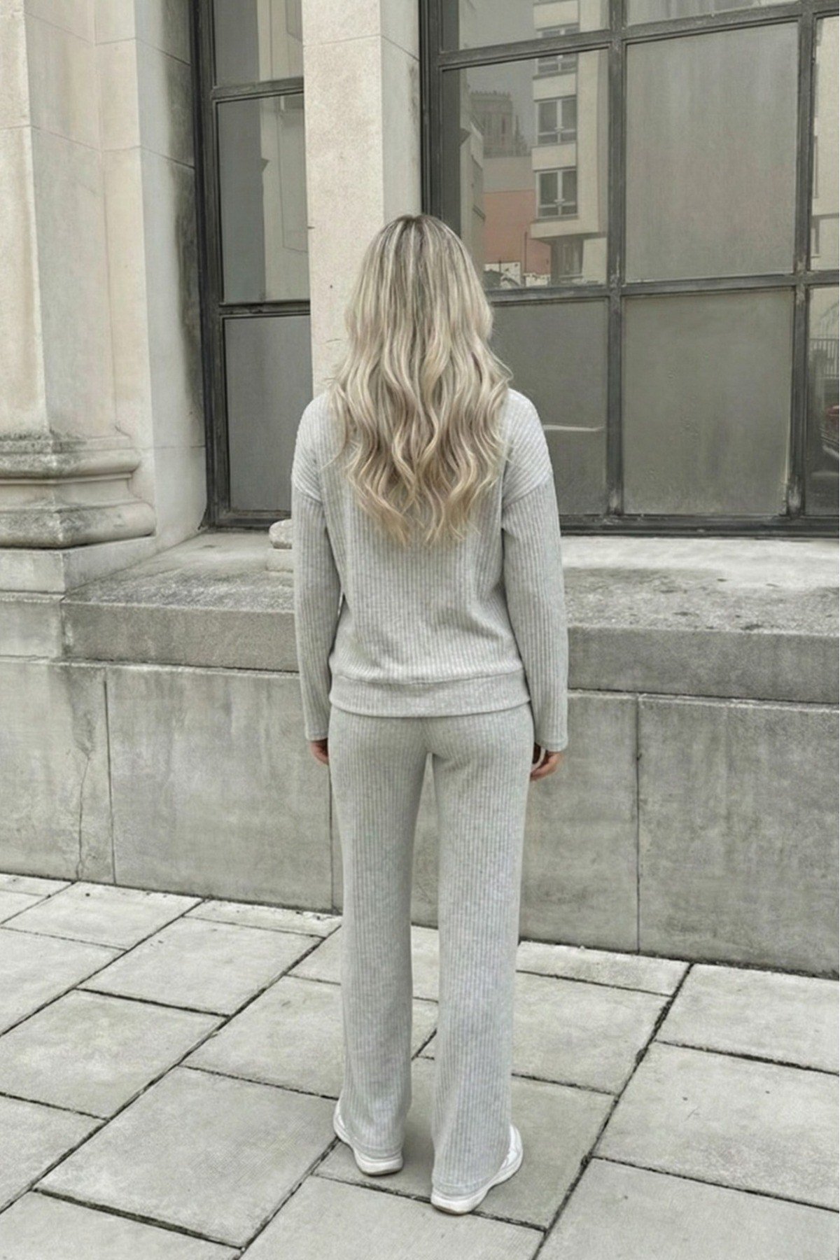 Kadın Kapüşonlu Sweat İnterlok İkili Takım