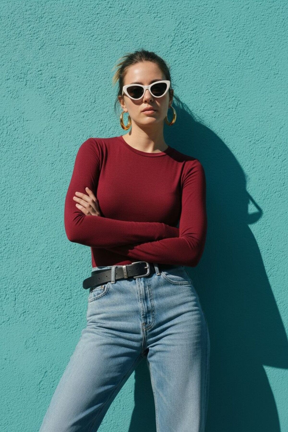 Kadın Parmak Detaylı Body