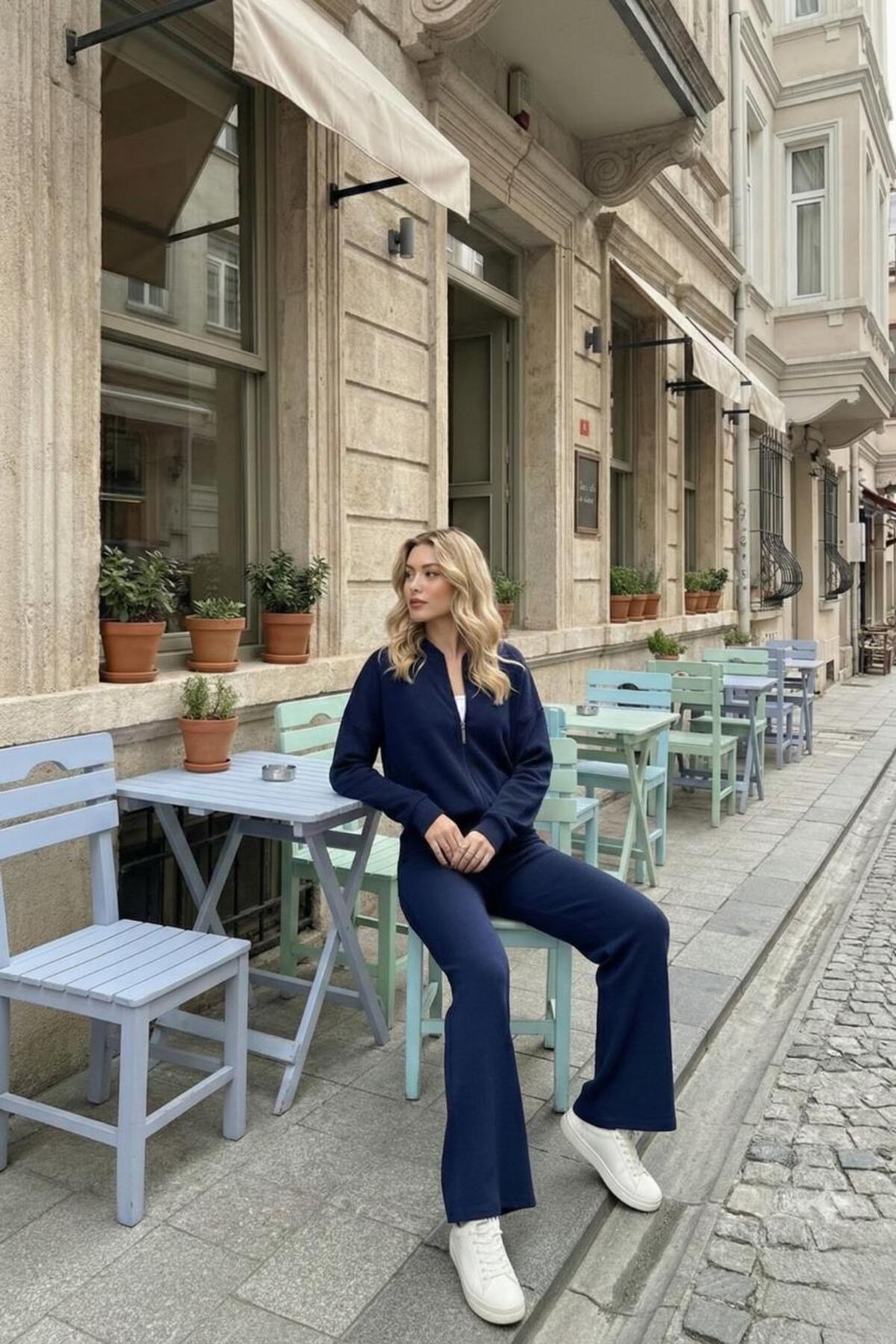 Kaşkorse Pantolon Bomber Ceket Kadın Alt Üst Takım