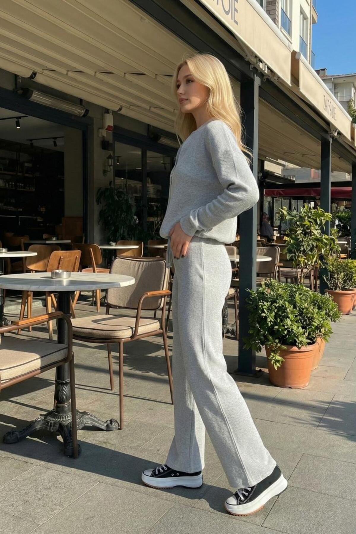 Kaşkorse Pantolon Bomber Ceket Kadın Alt Üst Takım