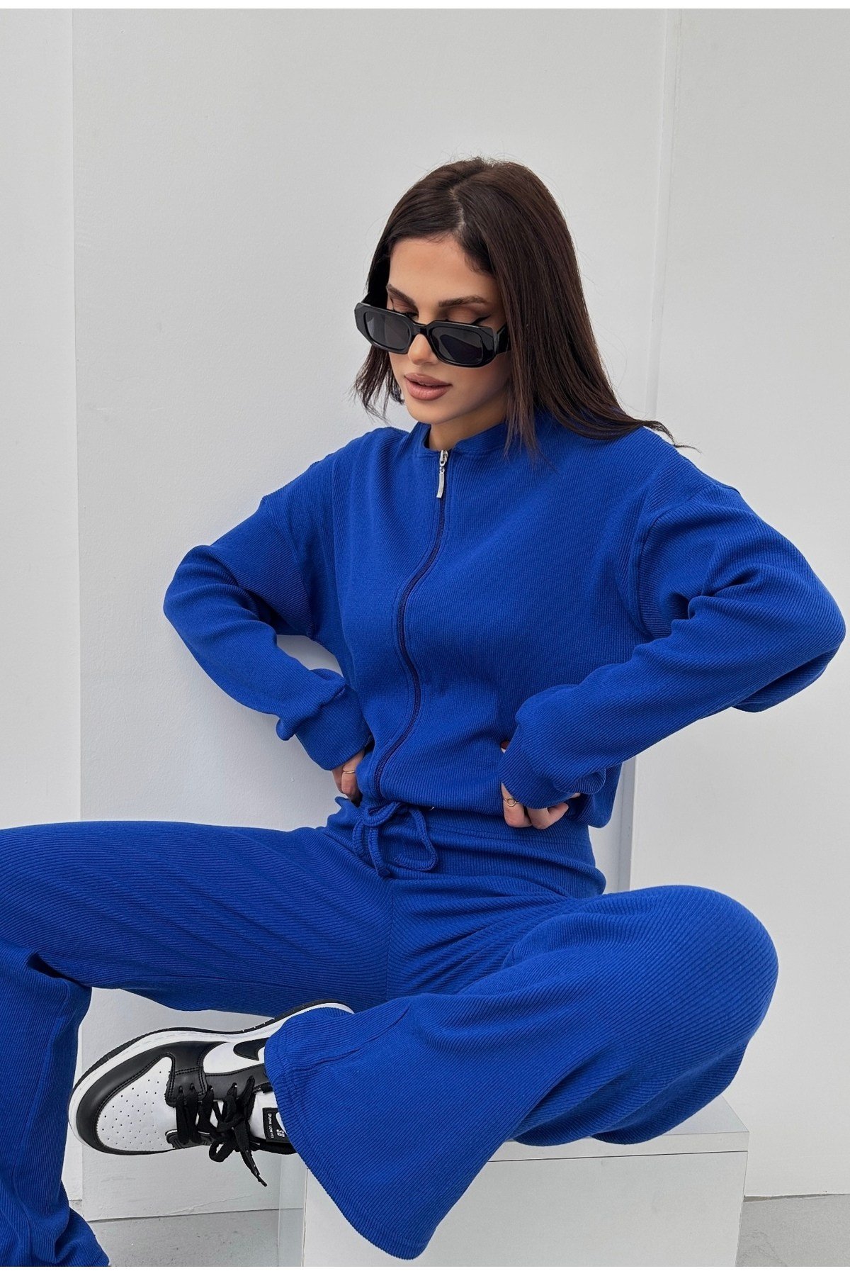 Kaşkorse Pantolon Bomber Ceket Kadın Alt Üst Takım