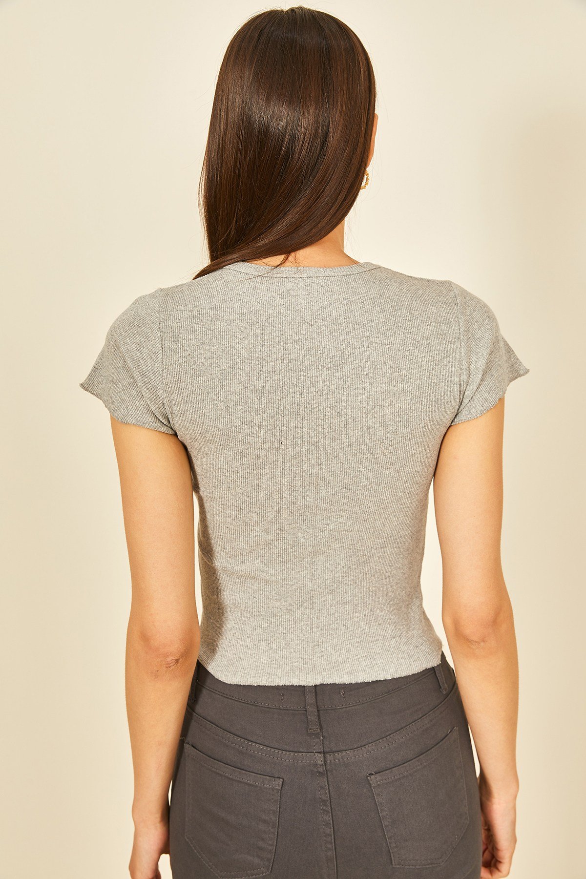Parlak Yeşil Kaşkorse Bisiklet Yaka Body
