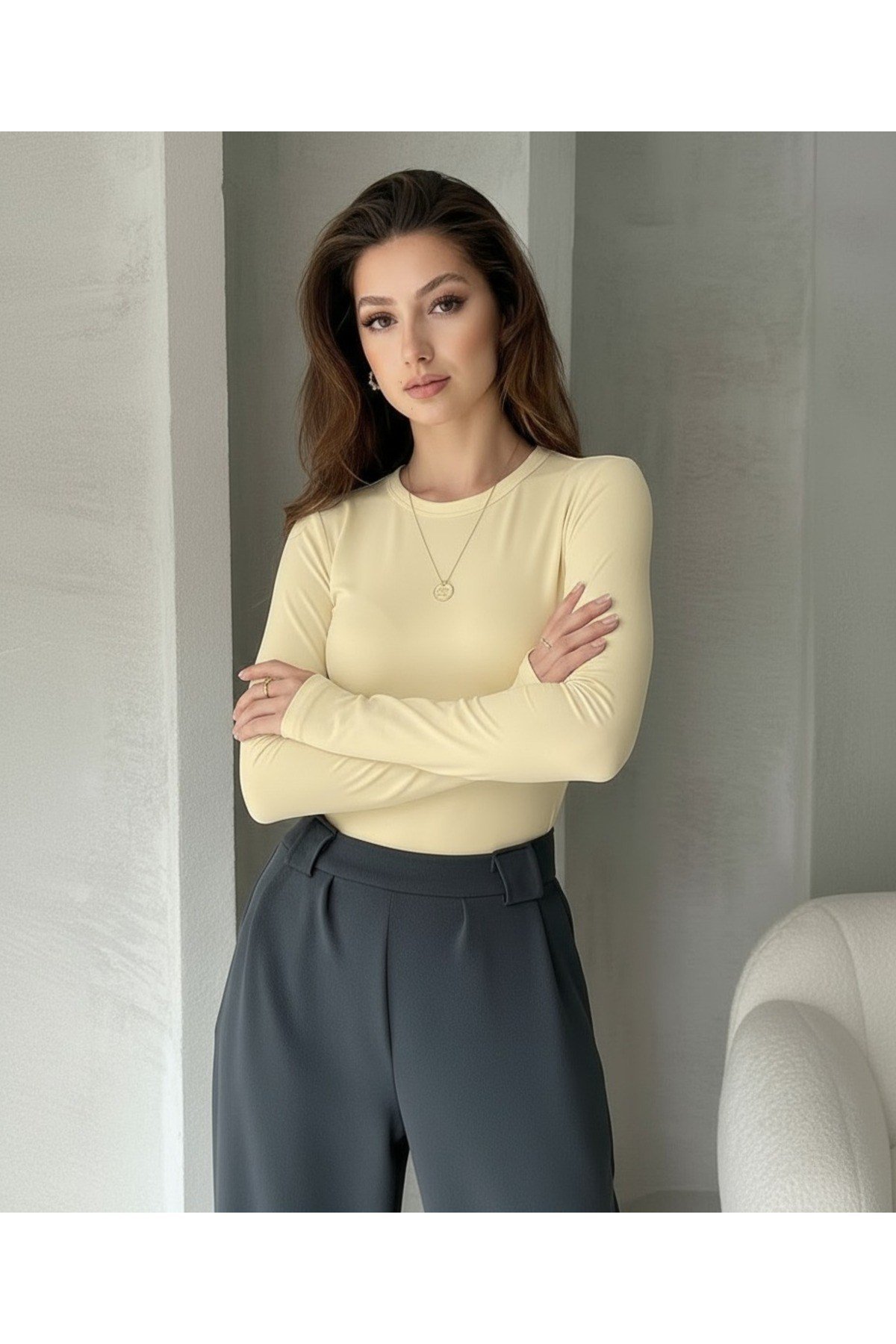 Parmak Geçirmeli Bluz