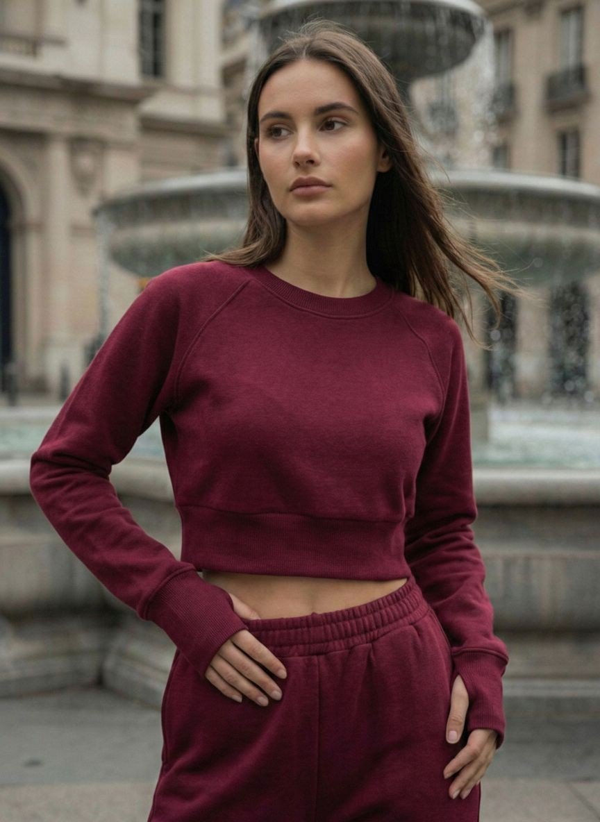 Parmak Geçirmeli Crop Takım