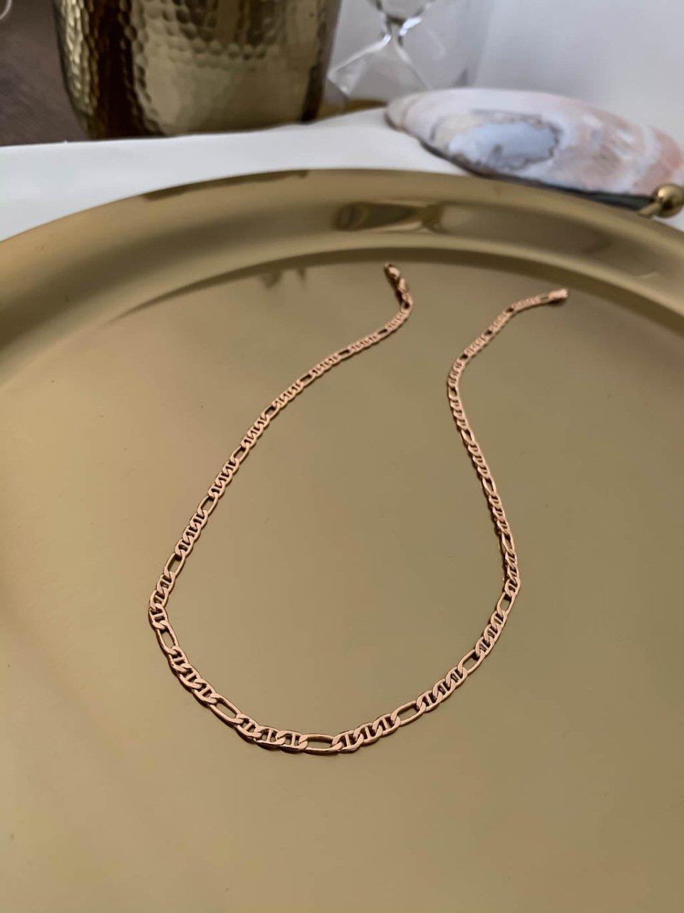 Gold Özel Seri Klasik Geçmeli Zincir Kolye ( 45 cm )