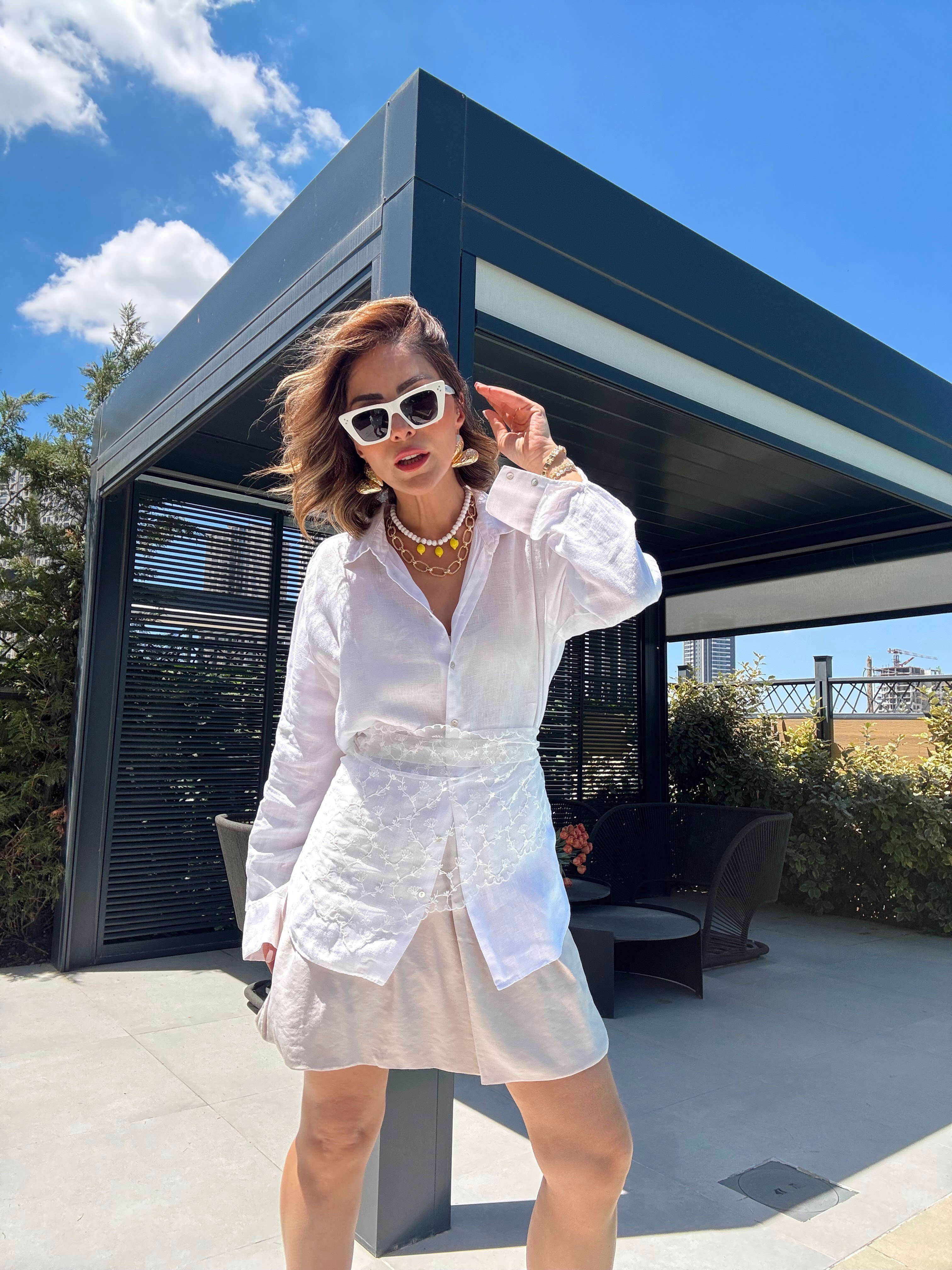 Kır Çiçeği Figür Uzun Model Dantel Üçgen Bandana & Fular