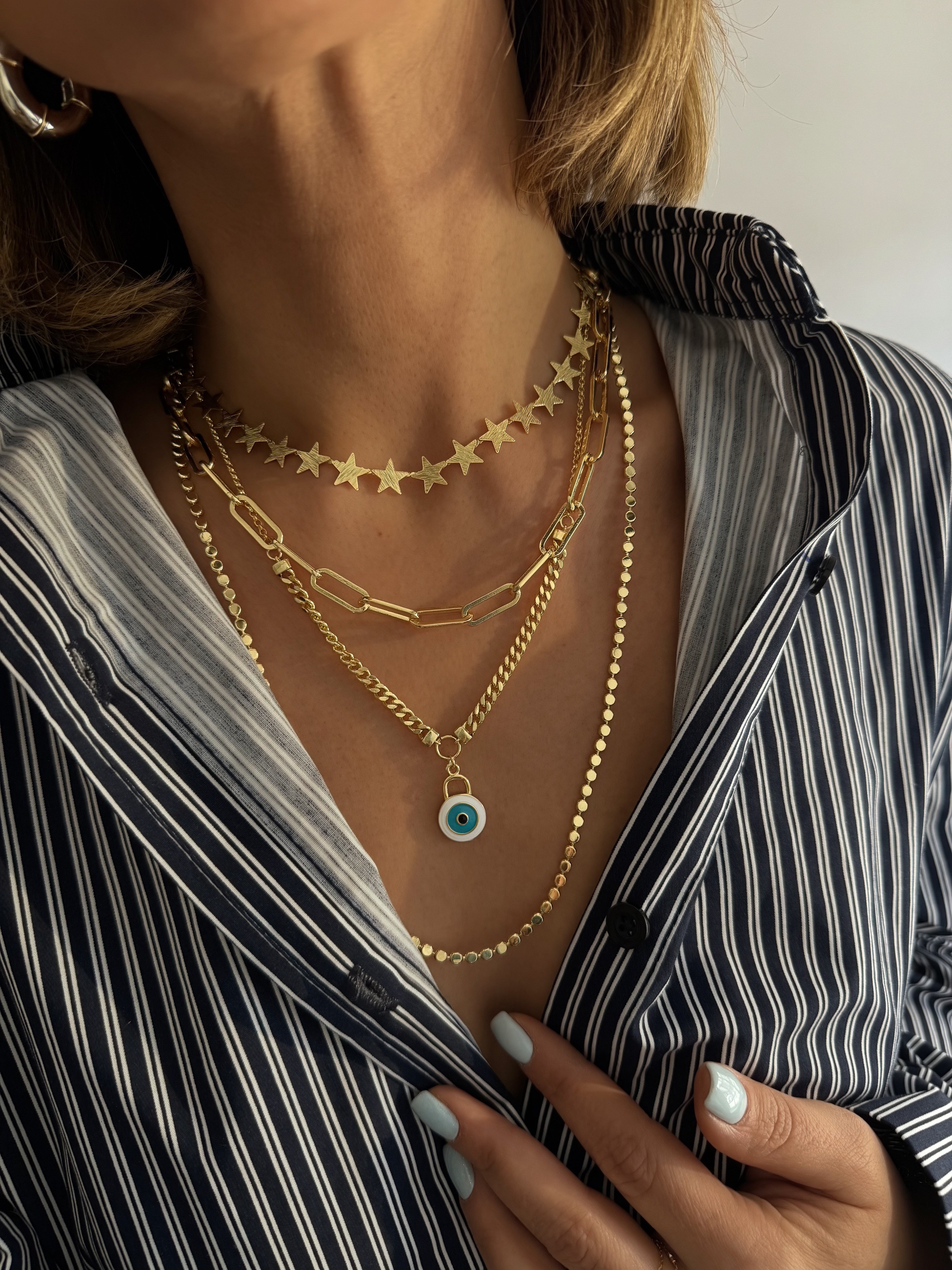 Mineli Daire Nazar Kolye Kombini