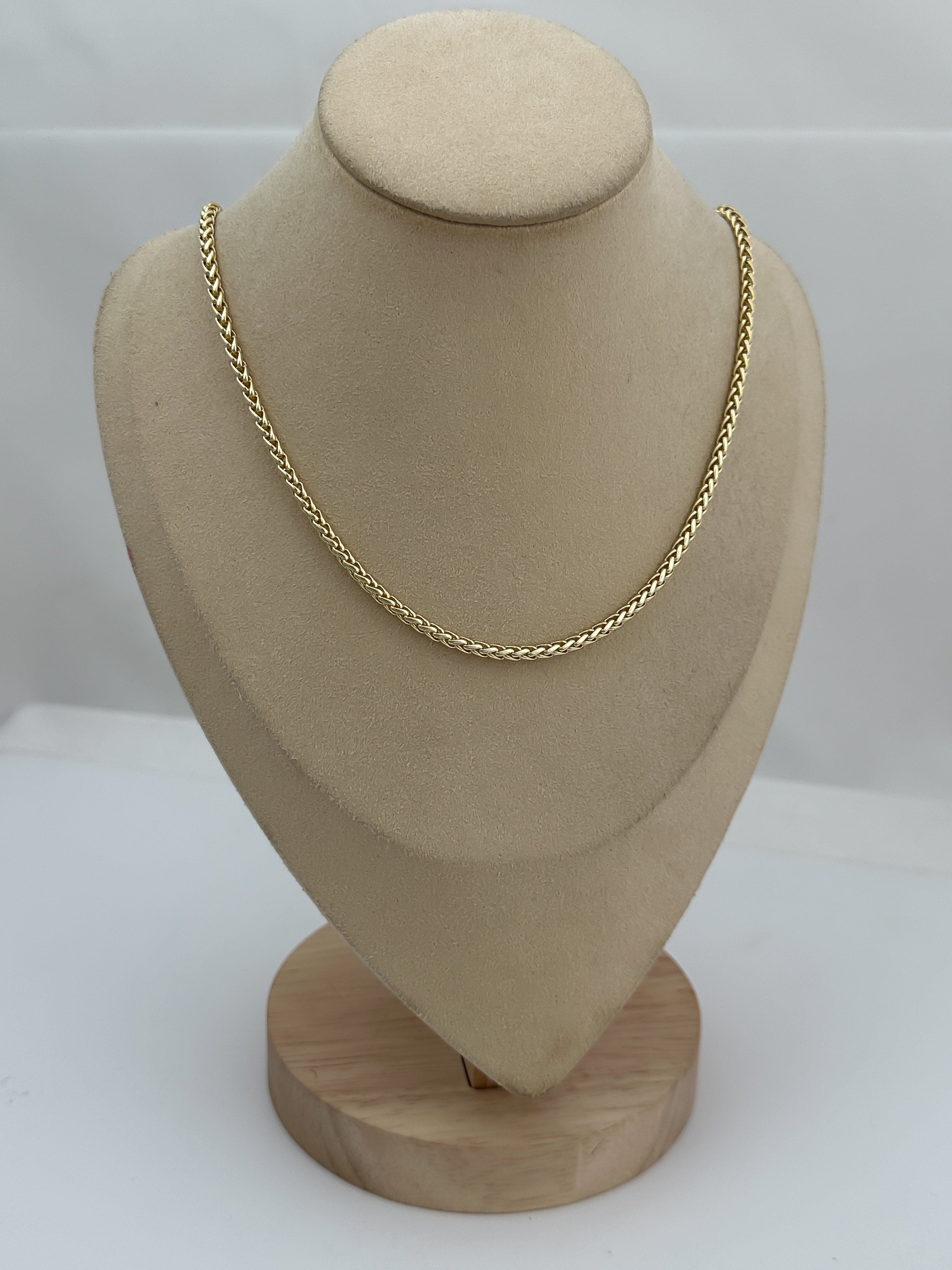 Özel Seri Gold İç İçe Geçmeli Zincir Detay Kolye (50cm)