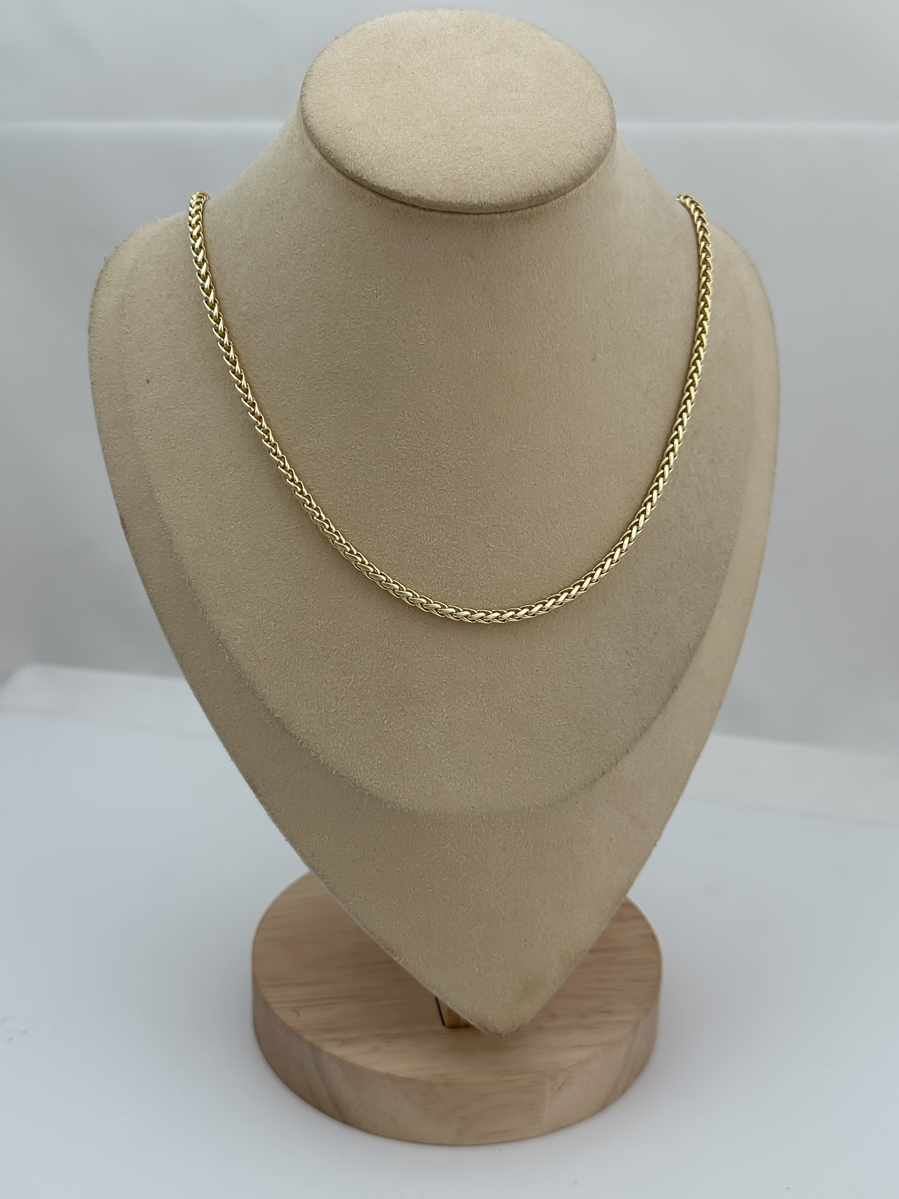 Özel Seri Gold İç İçe Geçmeli Zincir Detay Kolye (50cm)