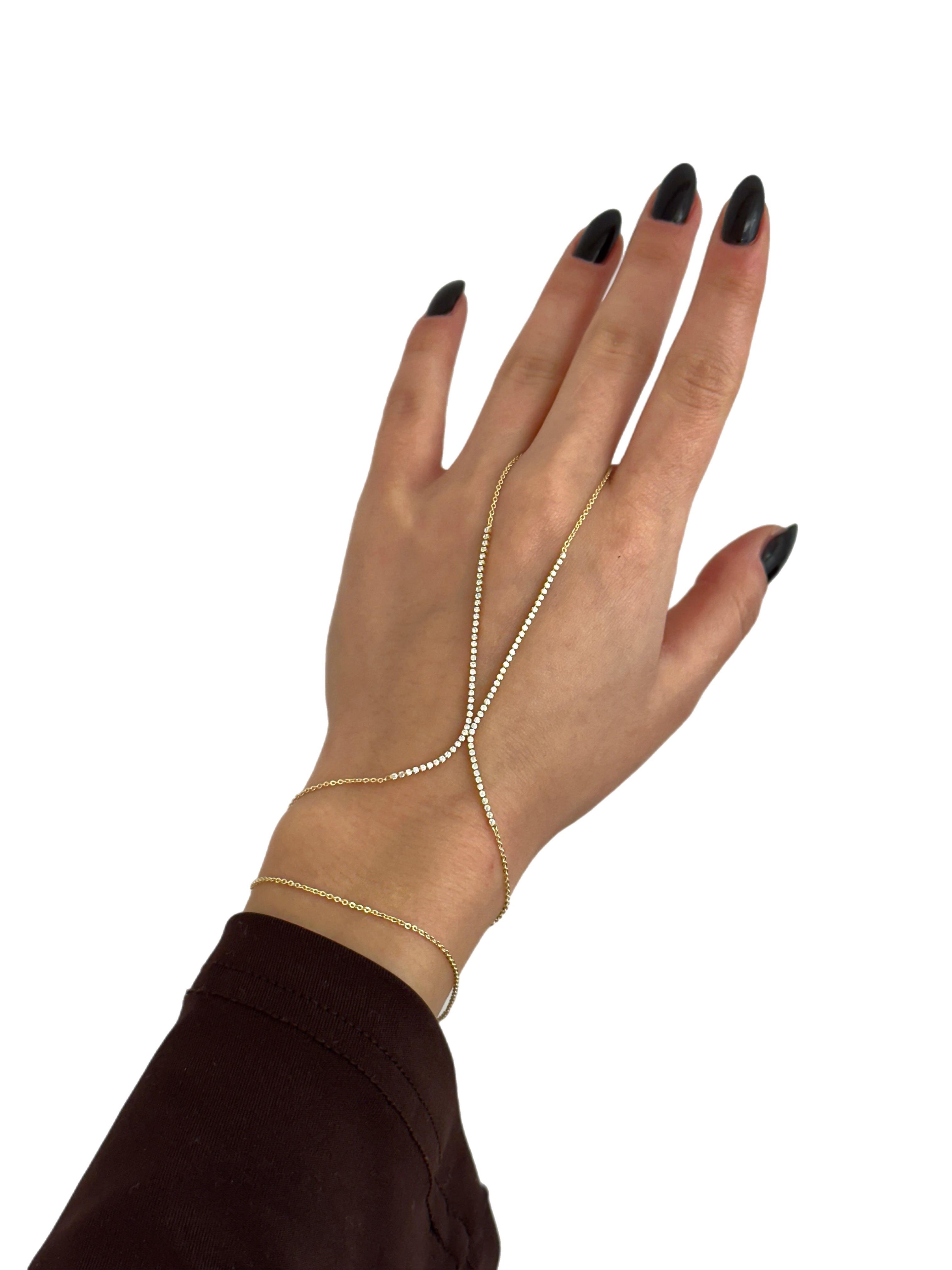 Özel Seri Gold Mini Zirkon Taş Sıralı Şahmeran