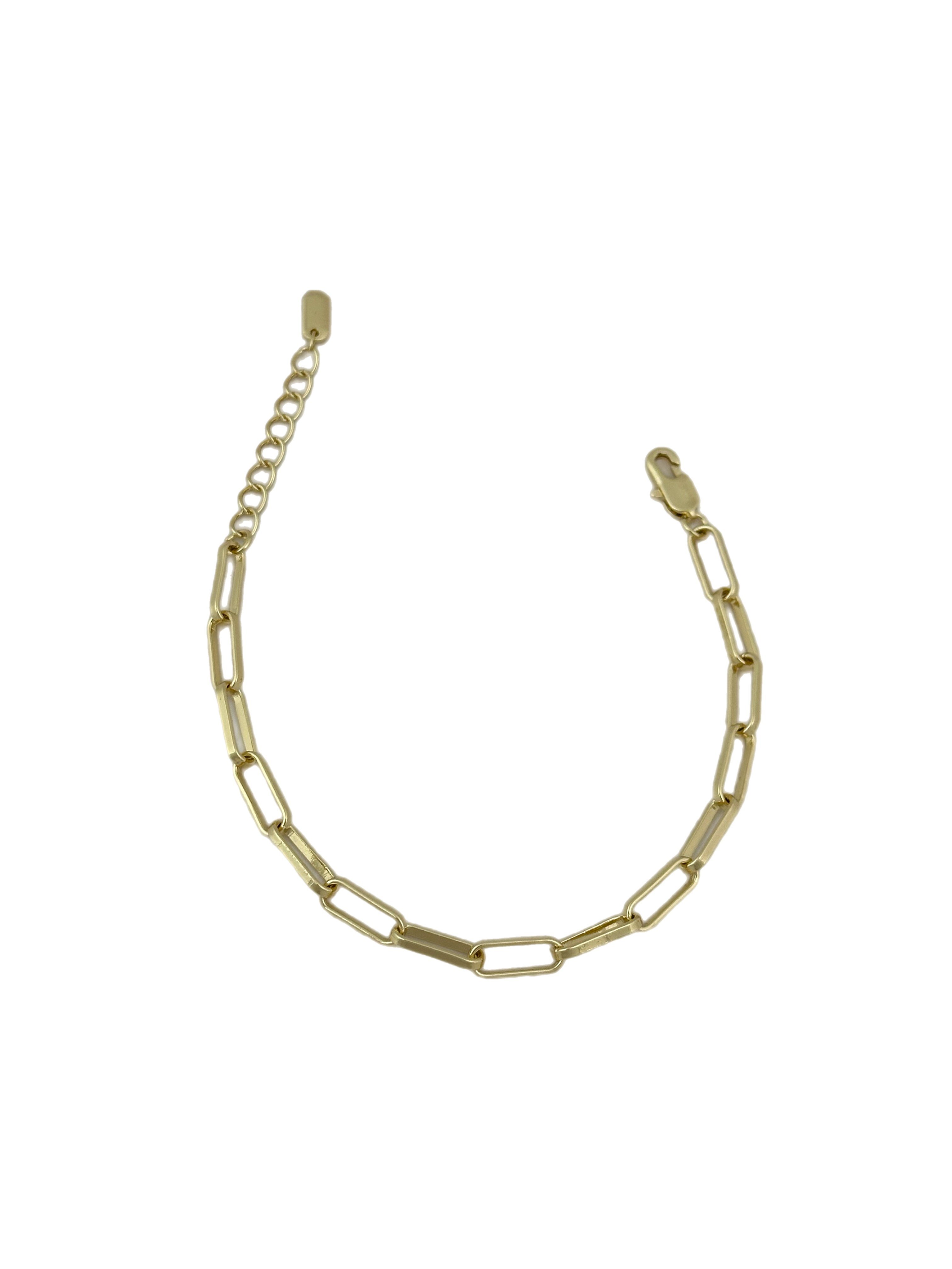 Özel Seri Gold Oval Zincir Bileklik (21 Cm)