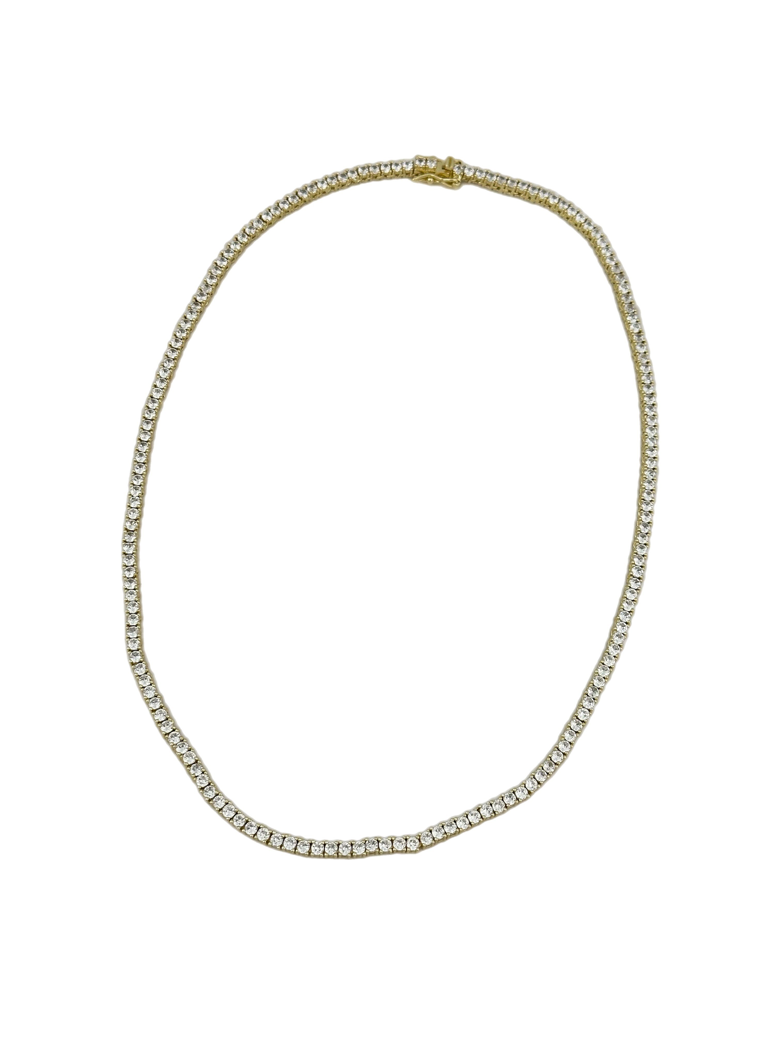 Özel Seri Gold Renk  2 Mm Döküm Su Yolu Kolye ( 19 Cm )
