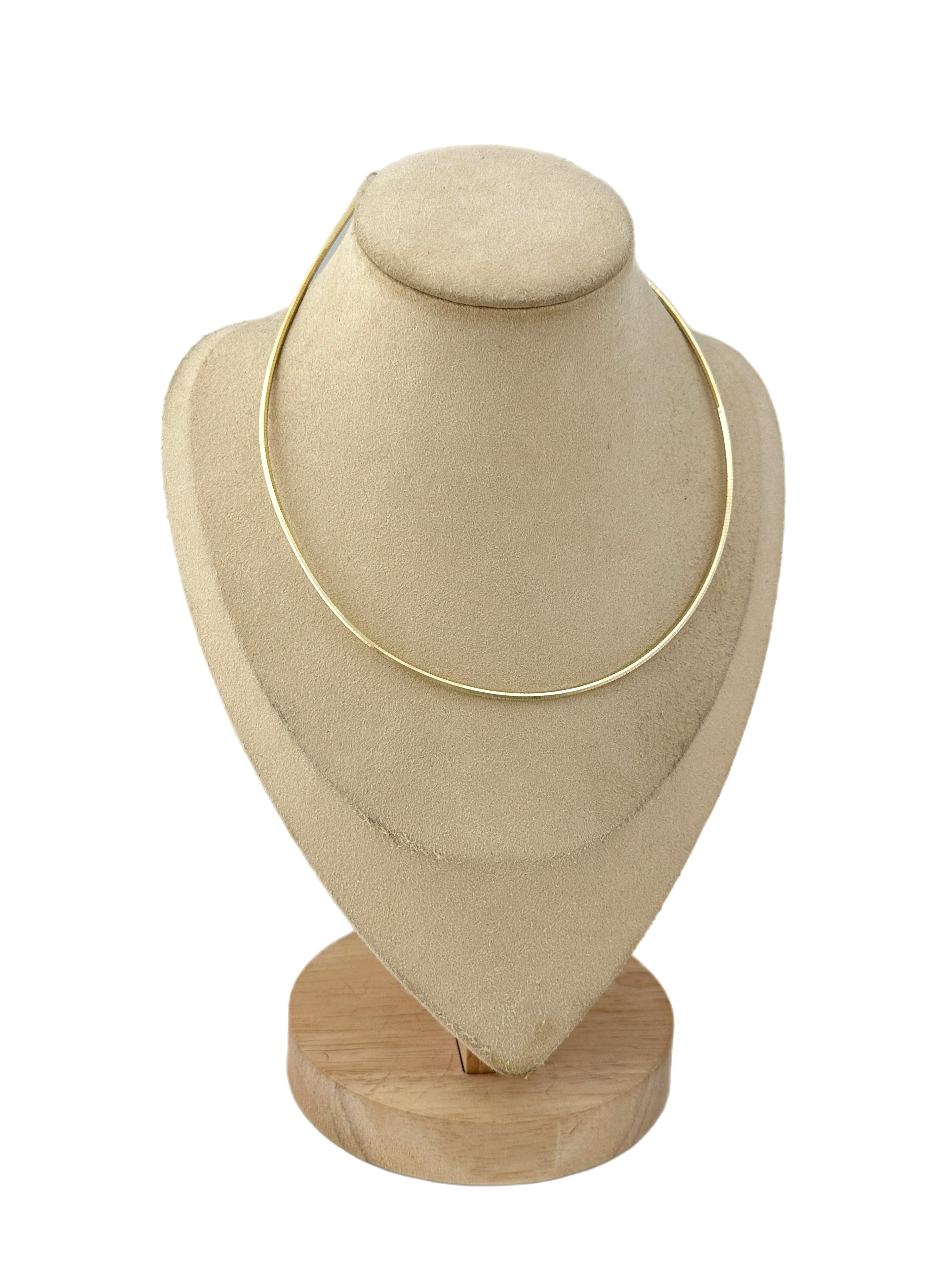 Özel Seri İşlemeli Tel Choker Kolye ( 40 Cm )