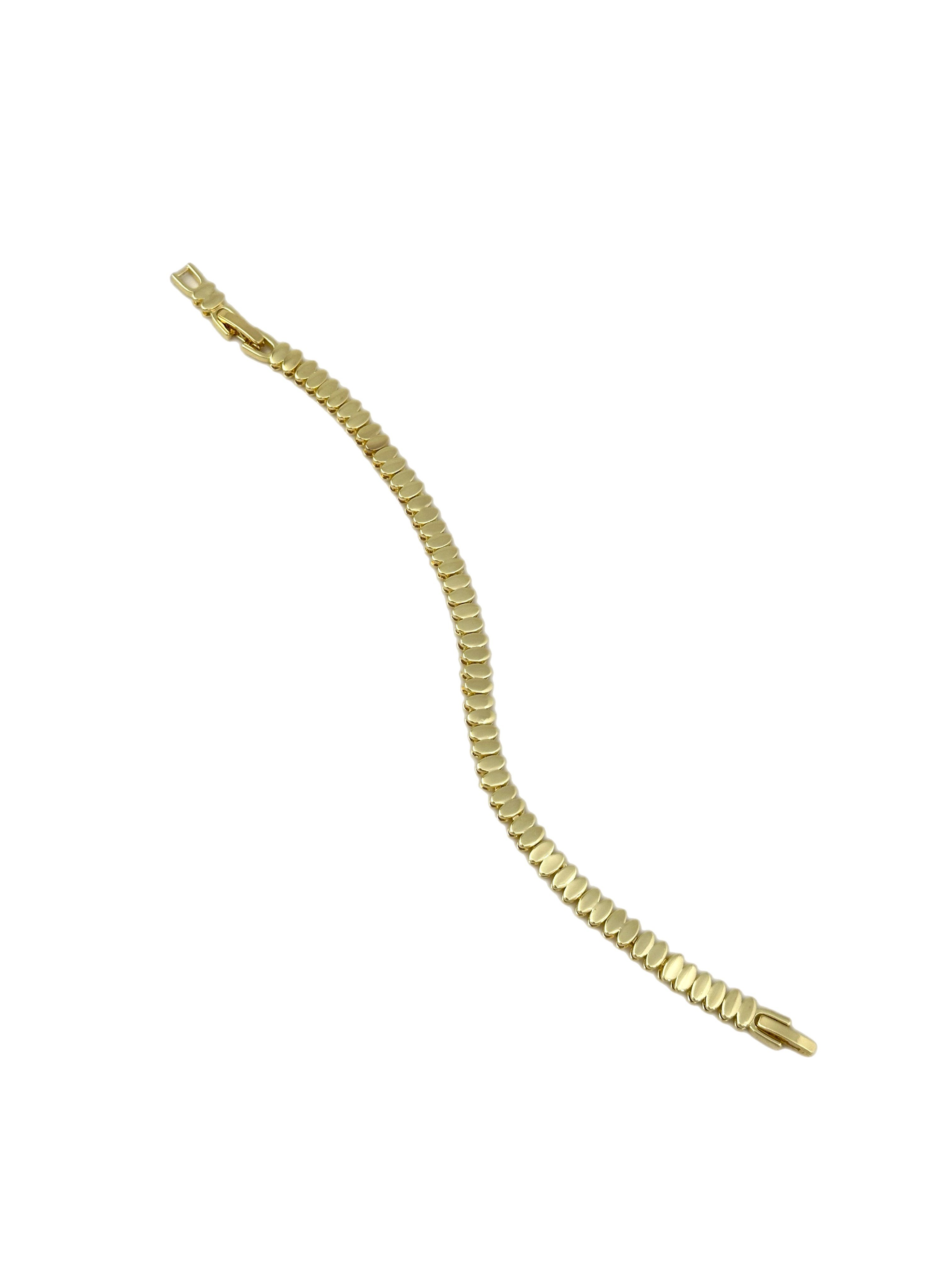 Özel Seri Oval Plaka Sıralı Bileklik ( 19 Cm )