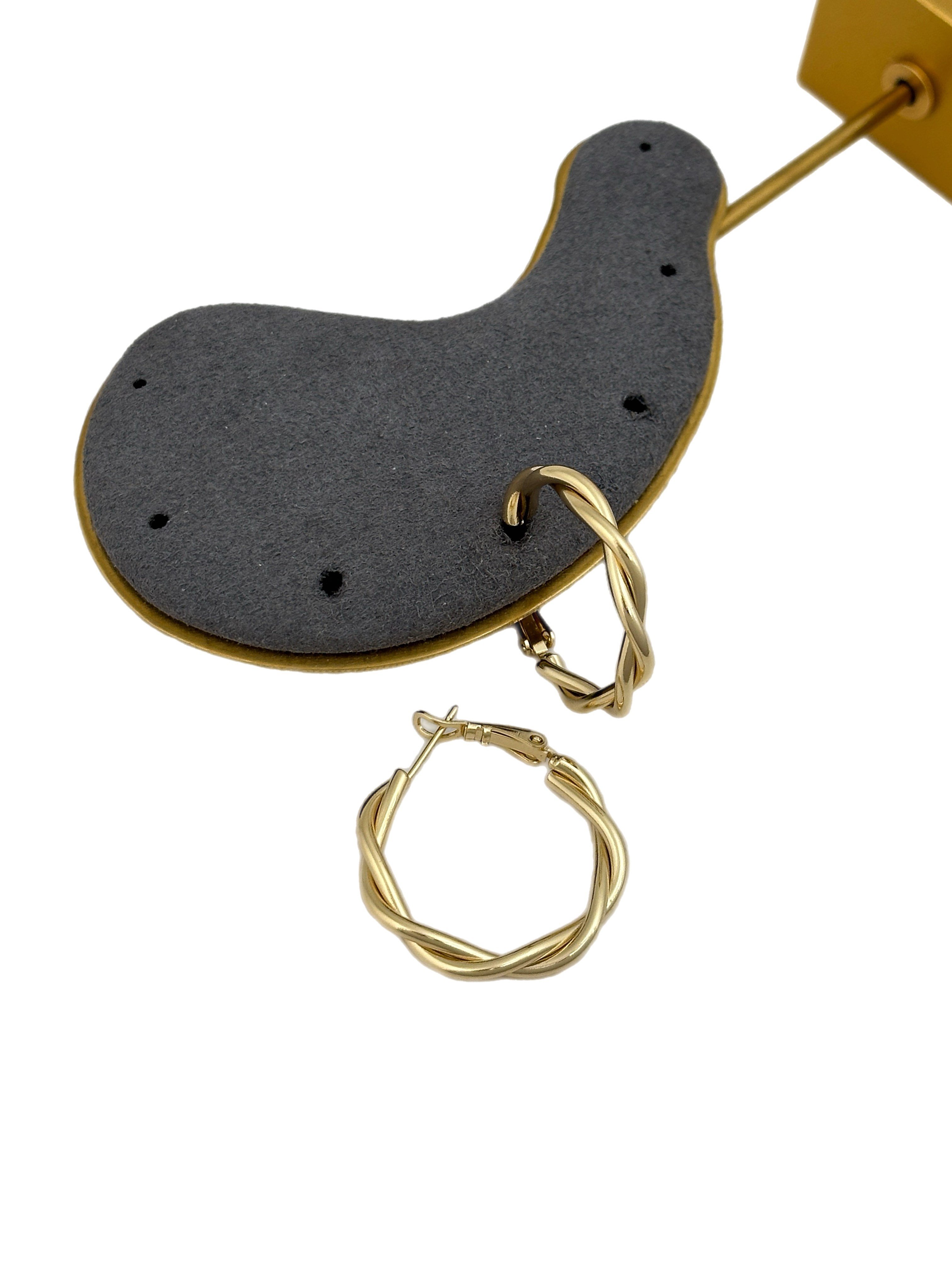 Özel Seri Plaka Burgu Küpe ( İç Çap : 2.3 Cm )