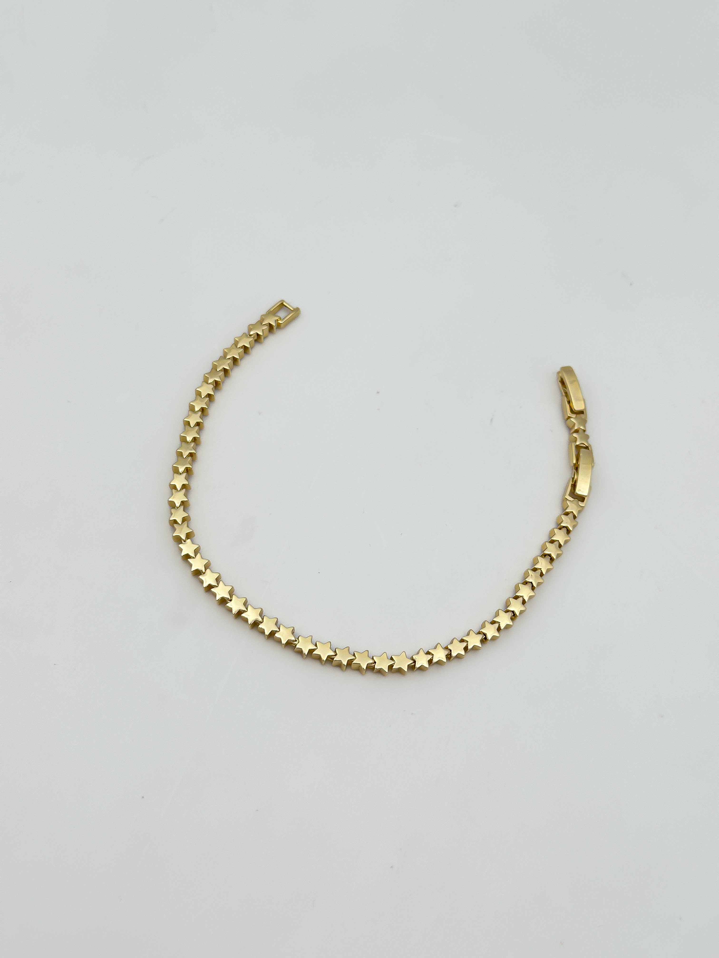 Özel Seri Plaka Yıldız Figür Sıralı Bileklik ( 19 Cm )