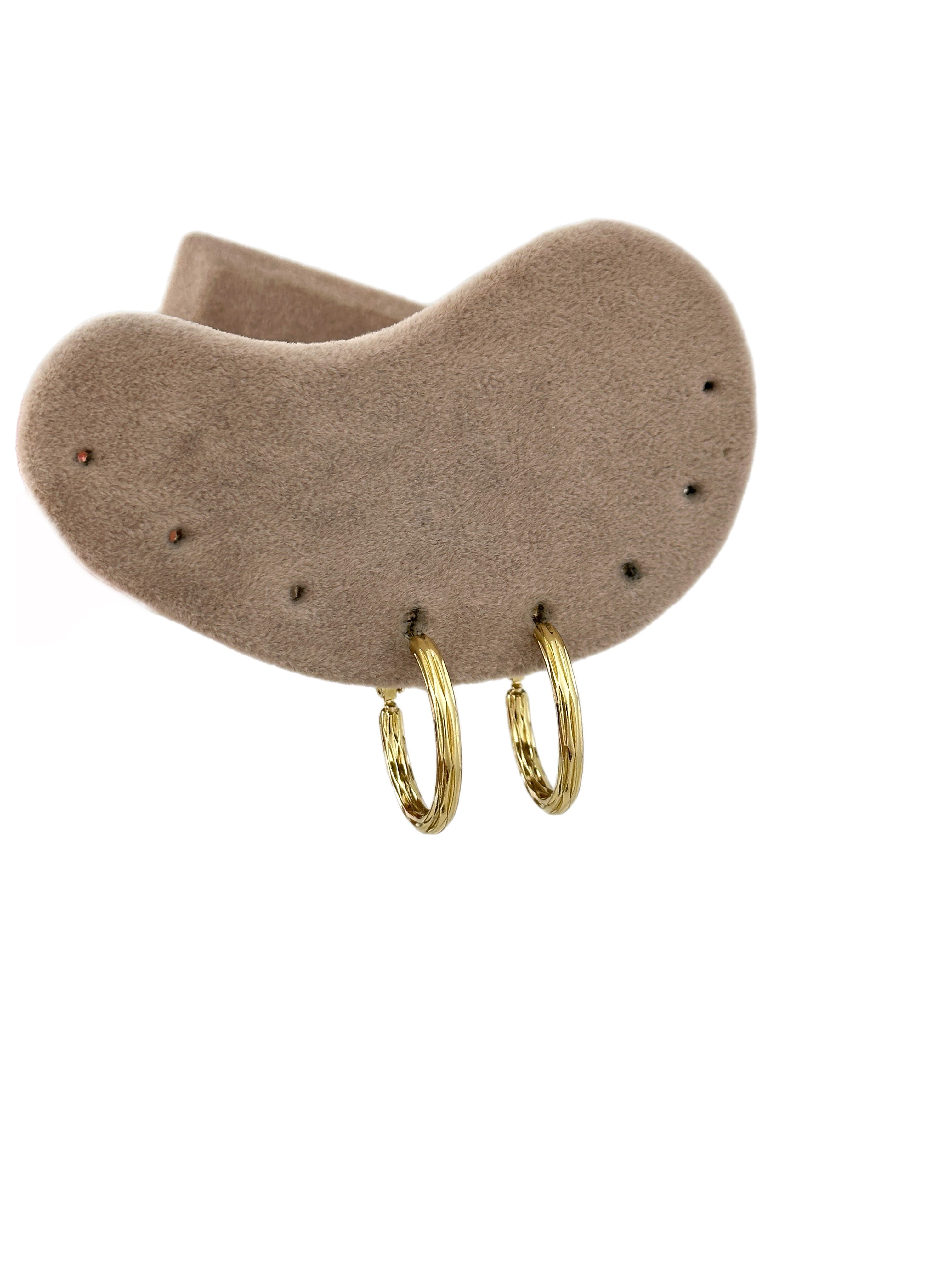 Özel Seri Şerit İşleme Halka Küpe ( İç Çap : 1.9 Cm )