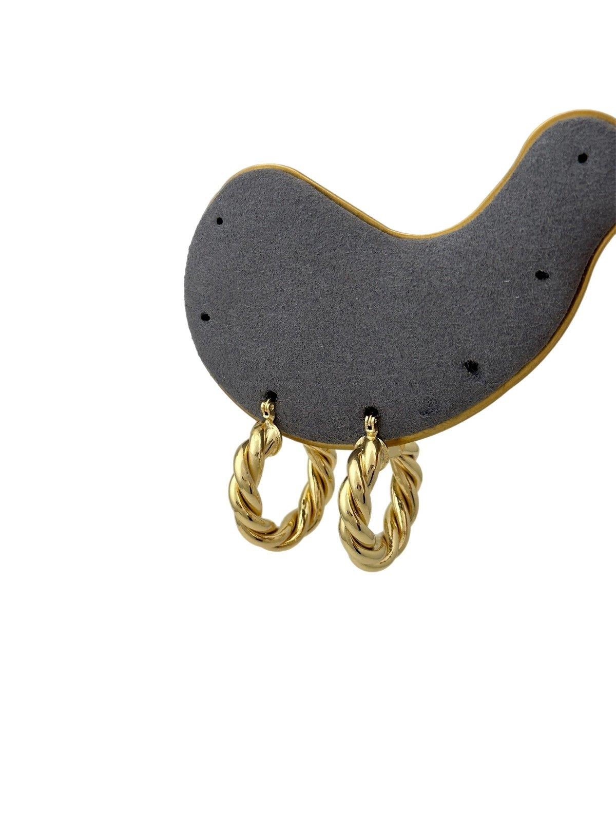 Özel Seri Vintage Burgu Halka Küpe ( İç Çap : 1.8 Cm )