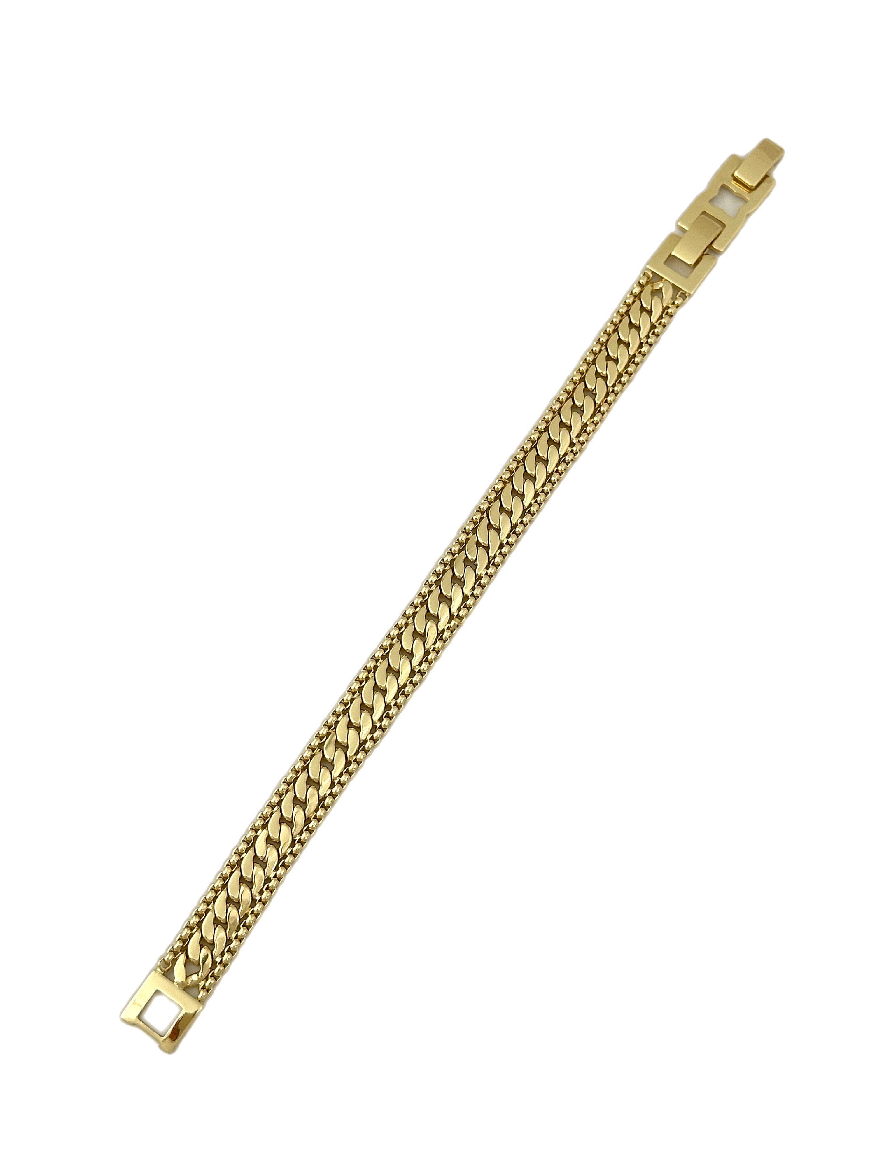 Özel Seri Yassı klasik Zincir Yanı Hasır Zincir Bileklik (19 Cm)