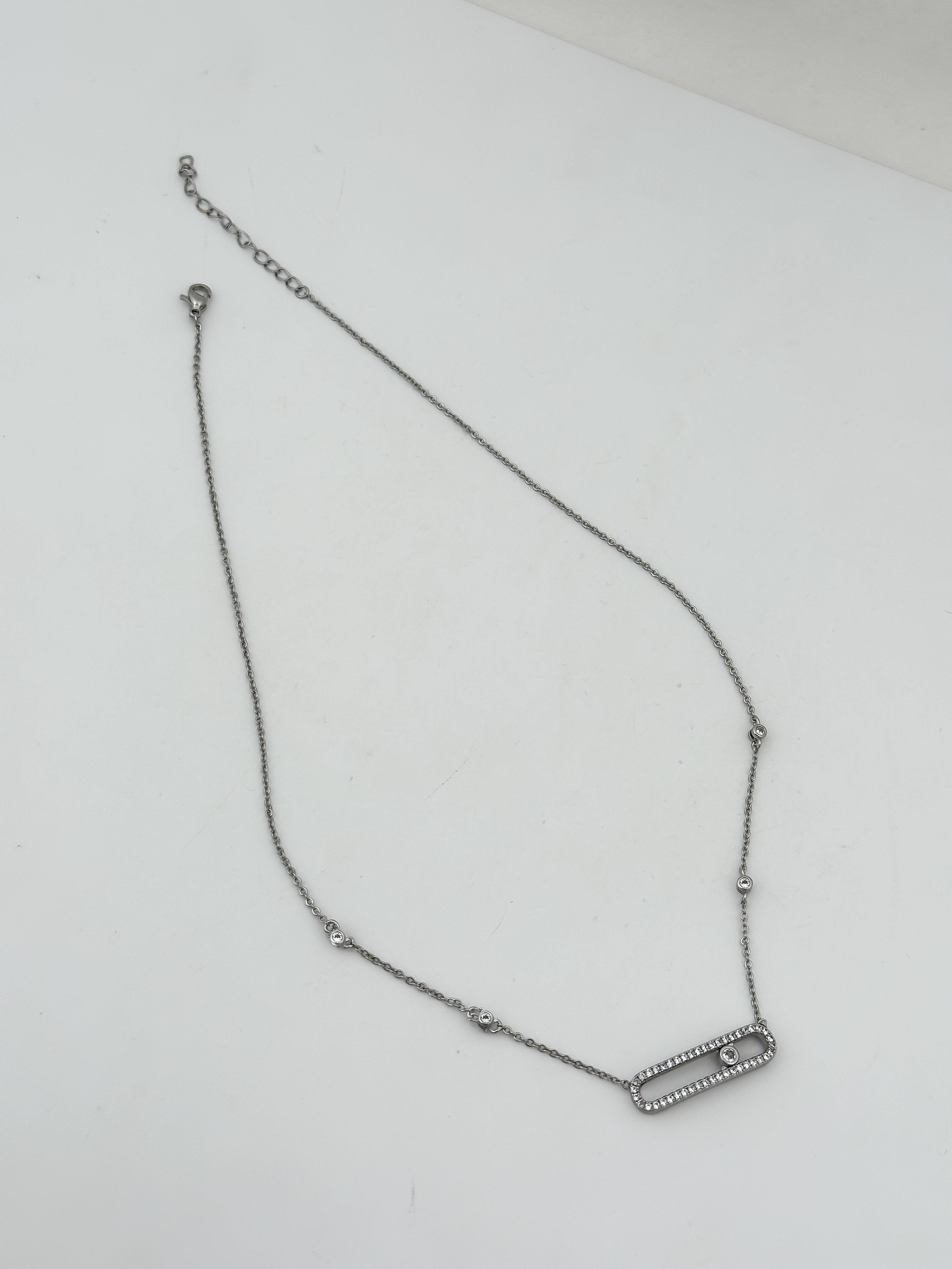 Özel Seri Zirkon Taşlı Marka Model Kolye ( 48 Cm )