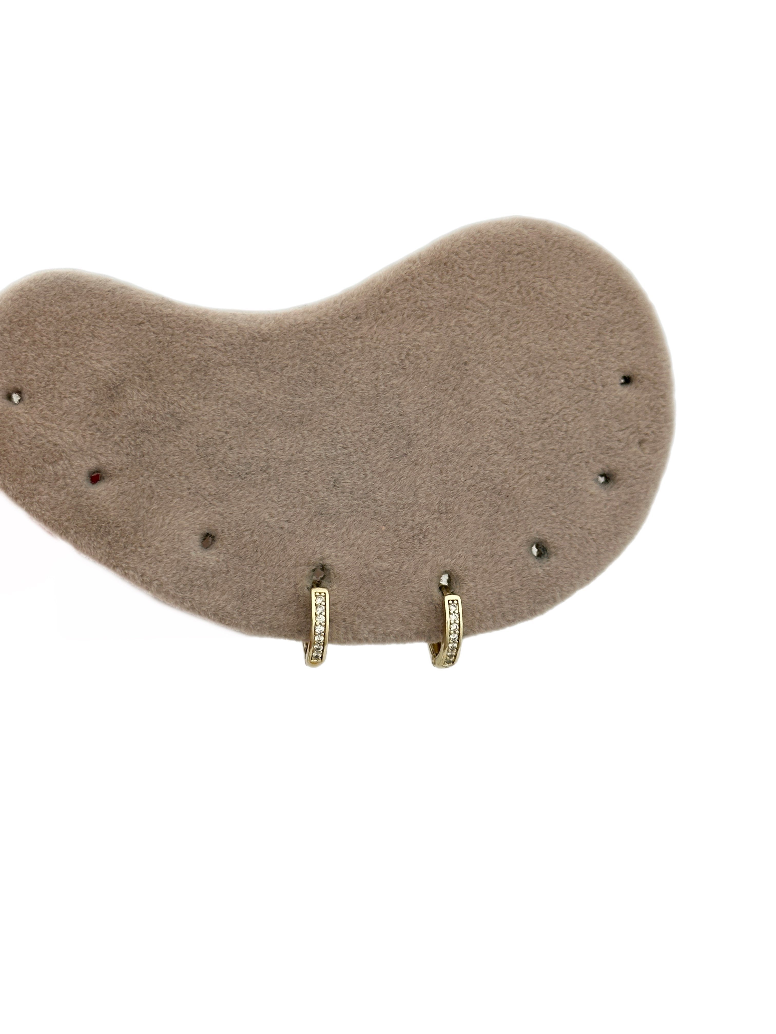Özel Seri Zirkon Taşlı Mini Halka Küpe ( İç Çap : 8 mm )