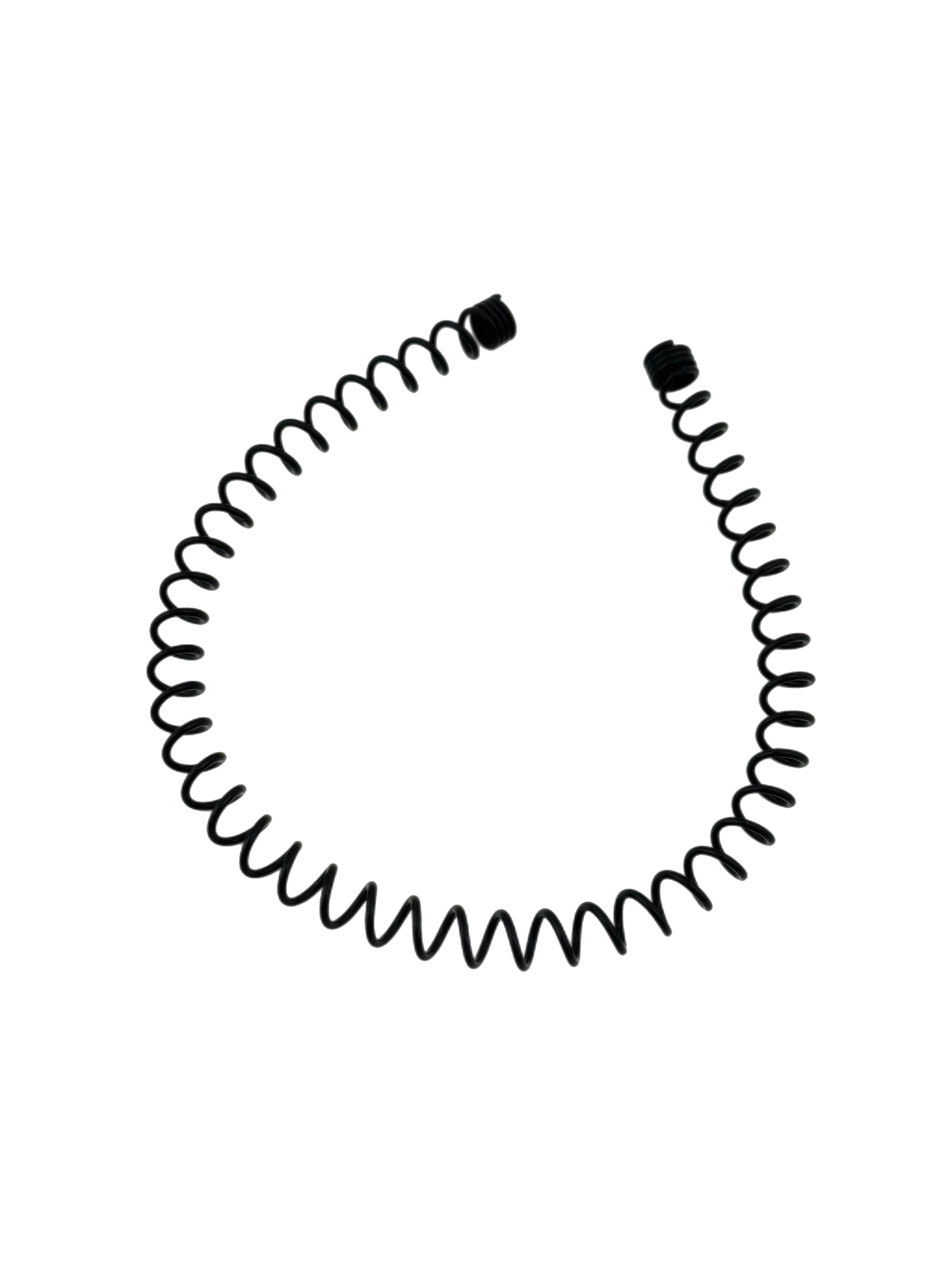 Siyah Spiral Tel Taç
