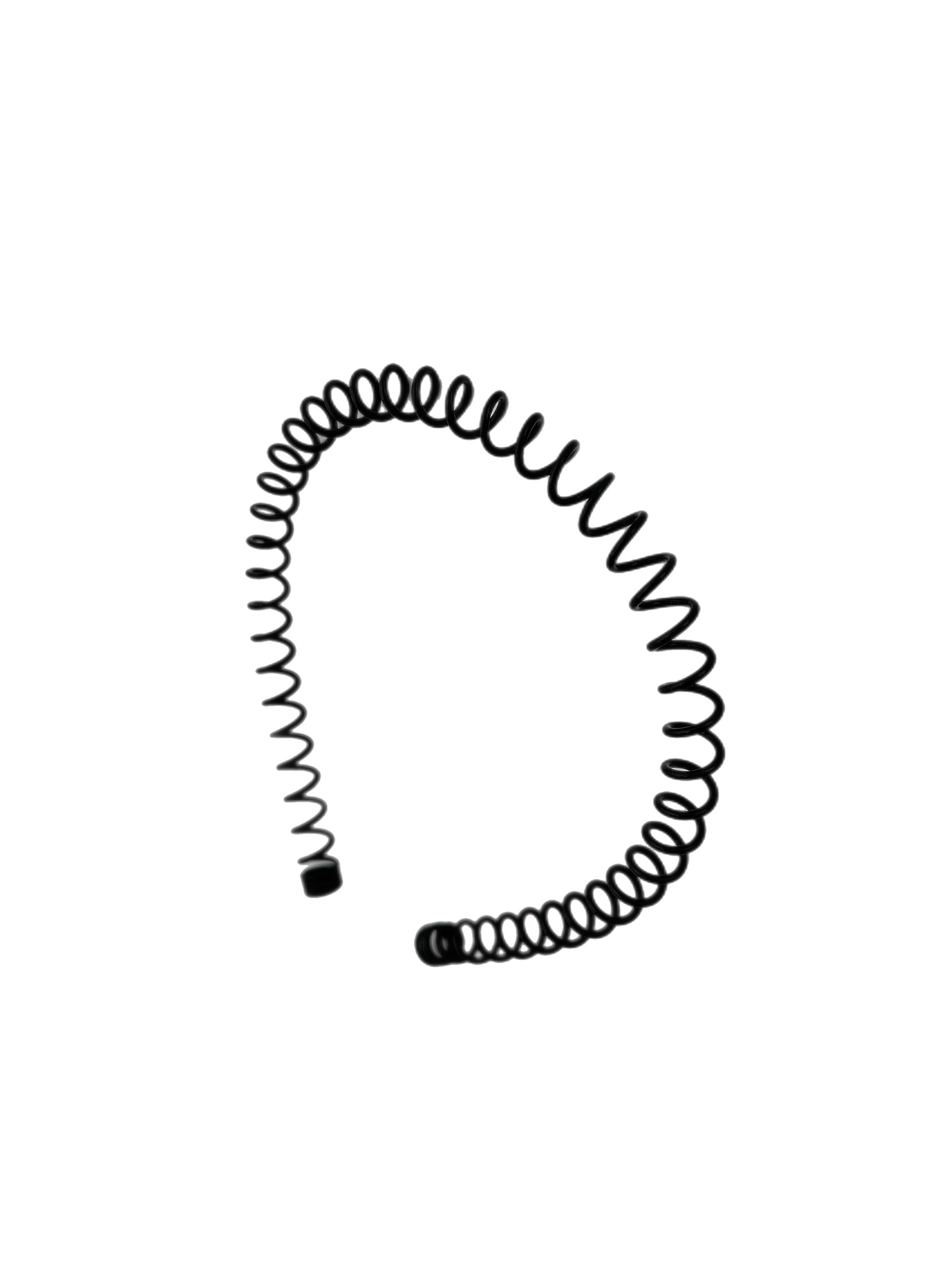 Siyah Spiral Tel Taç
