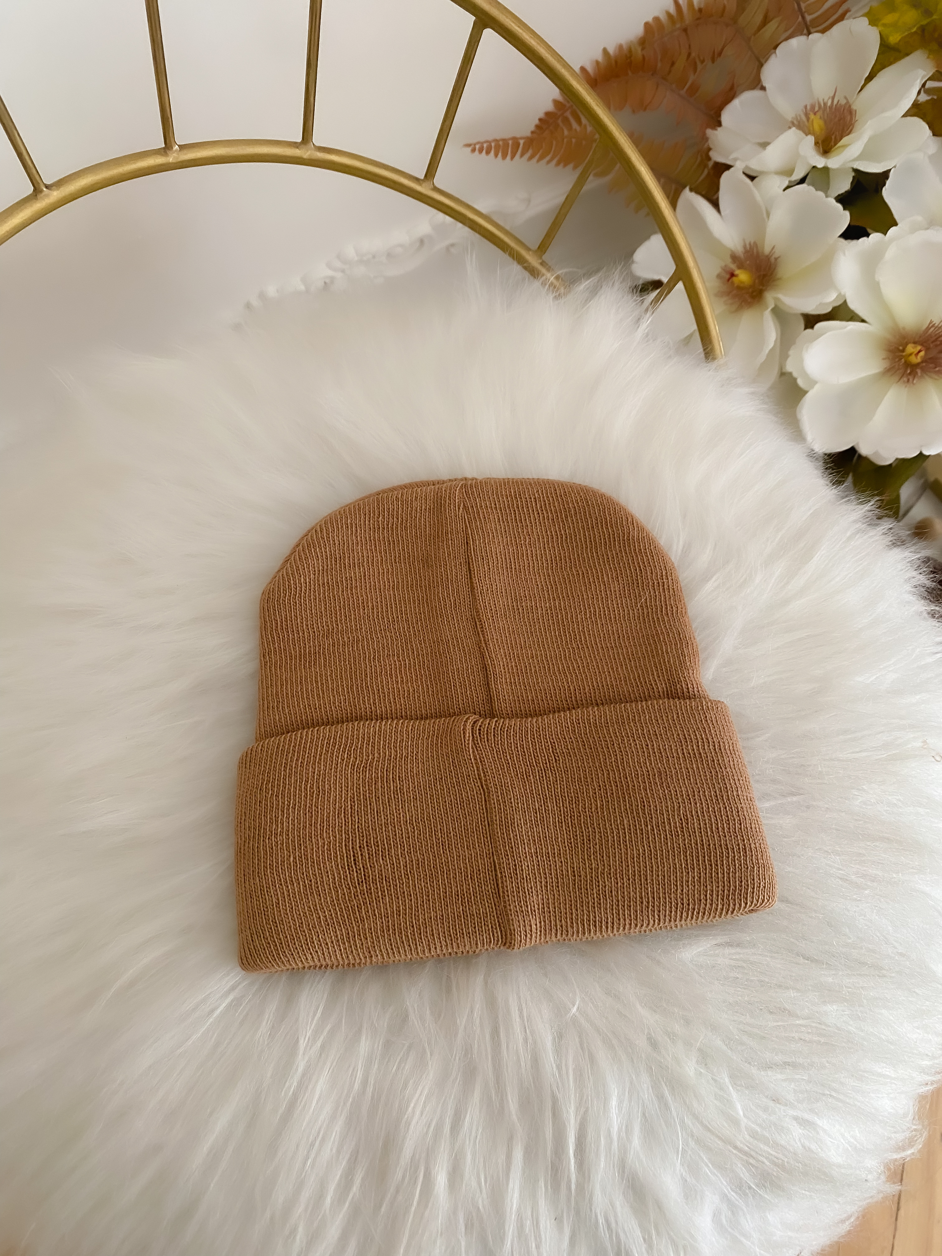 Sütlü Kahve Düz Renk Bere