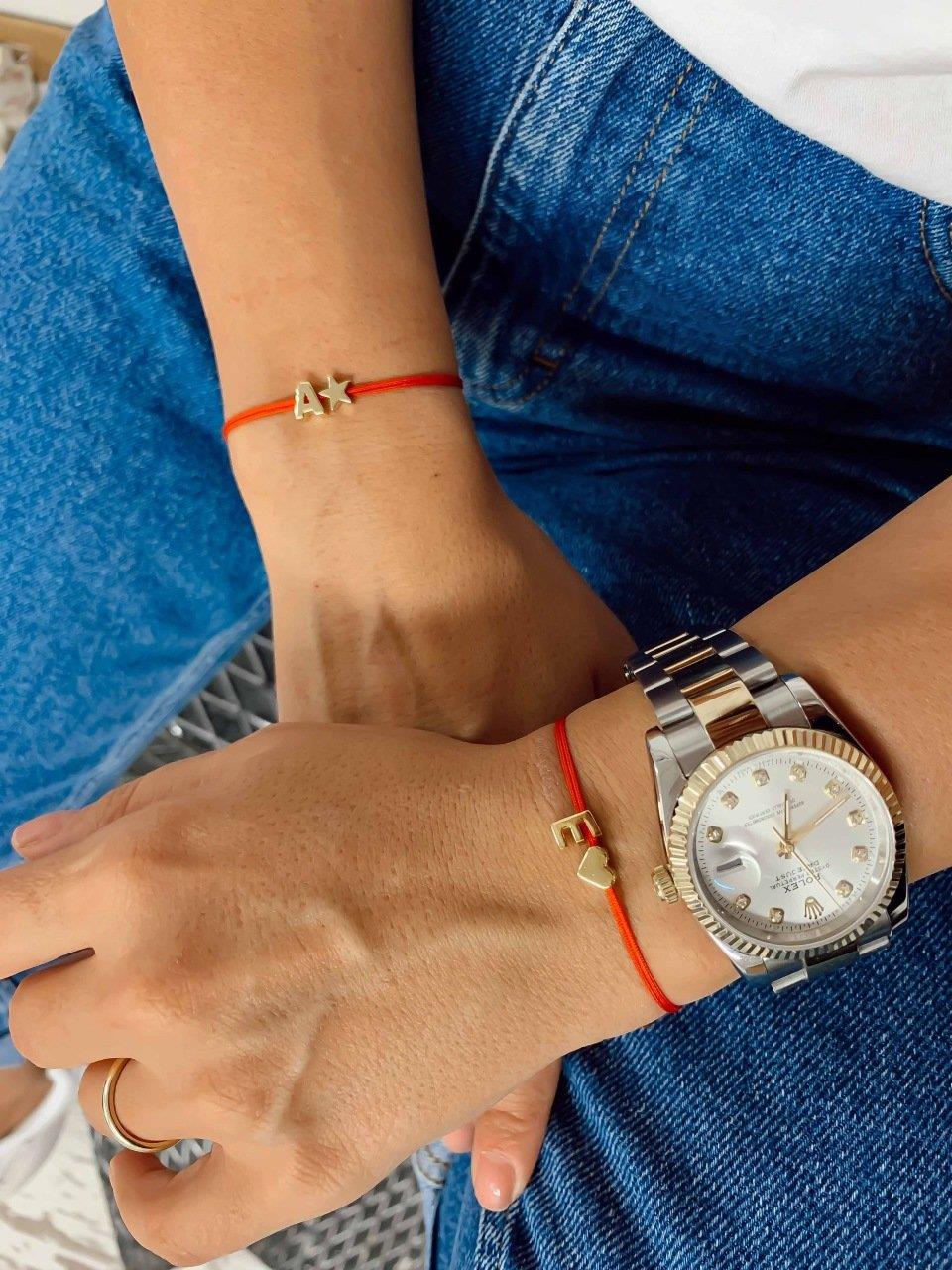 Üç Boyutlu Harf İp Bileklik