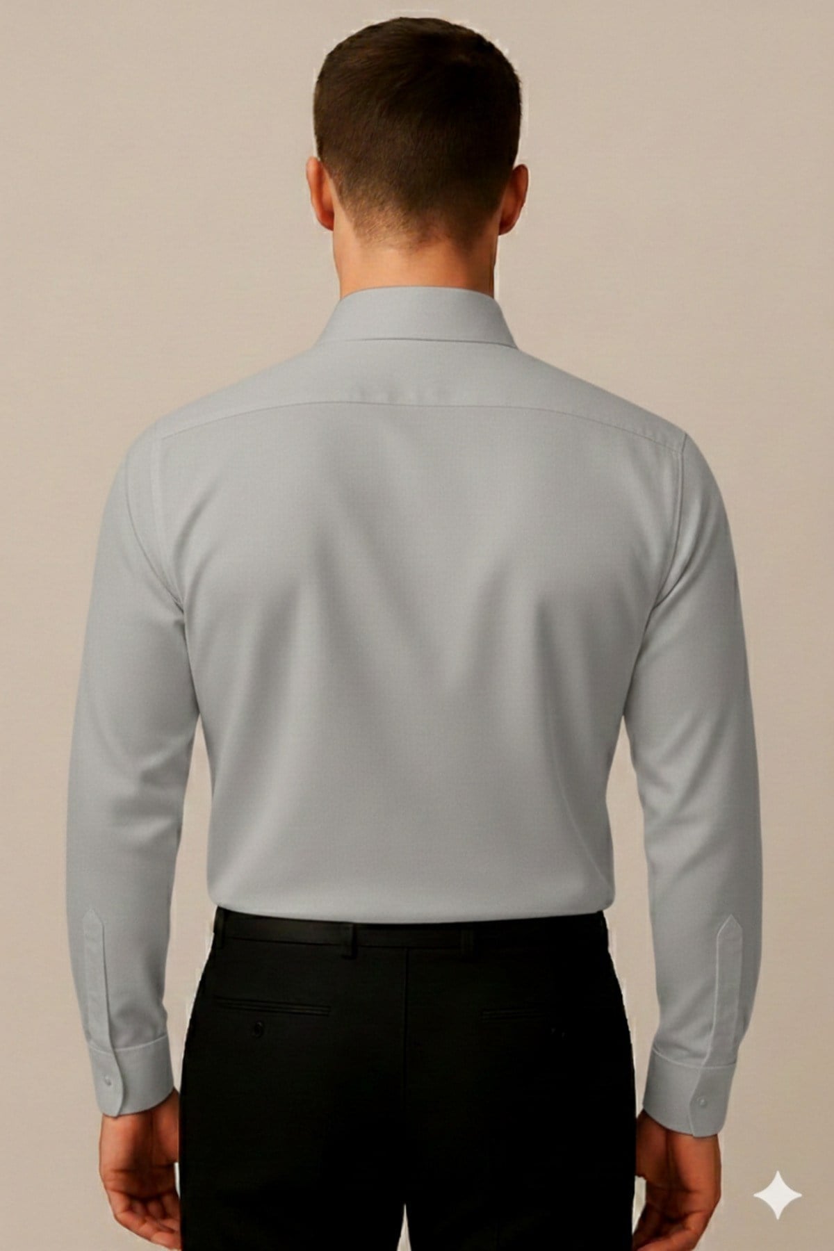 Regular Fit Klasik Kesim Uzun Kollu Kolay Ütü Nefes Alan Doku Kravatlık Dört Mevsim Tek Cepli Gömlek