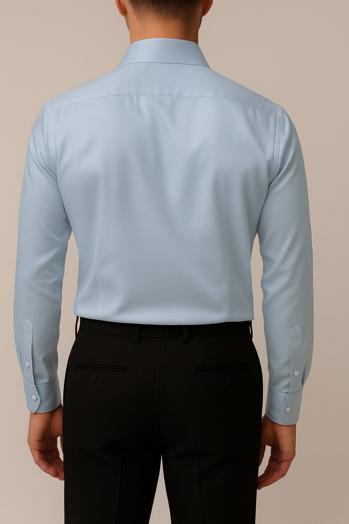 Slim Fit Uzun Kollu Kolay Ütü Teri Emen Nefes Alan Doku Kravatlık Bordo Erkek Gömlek