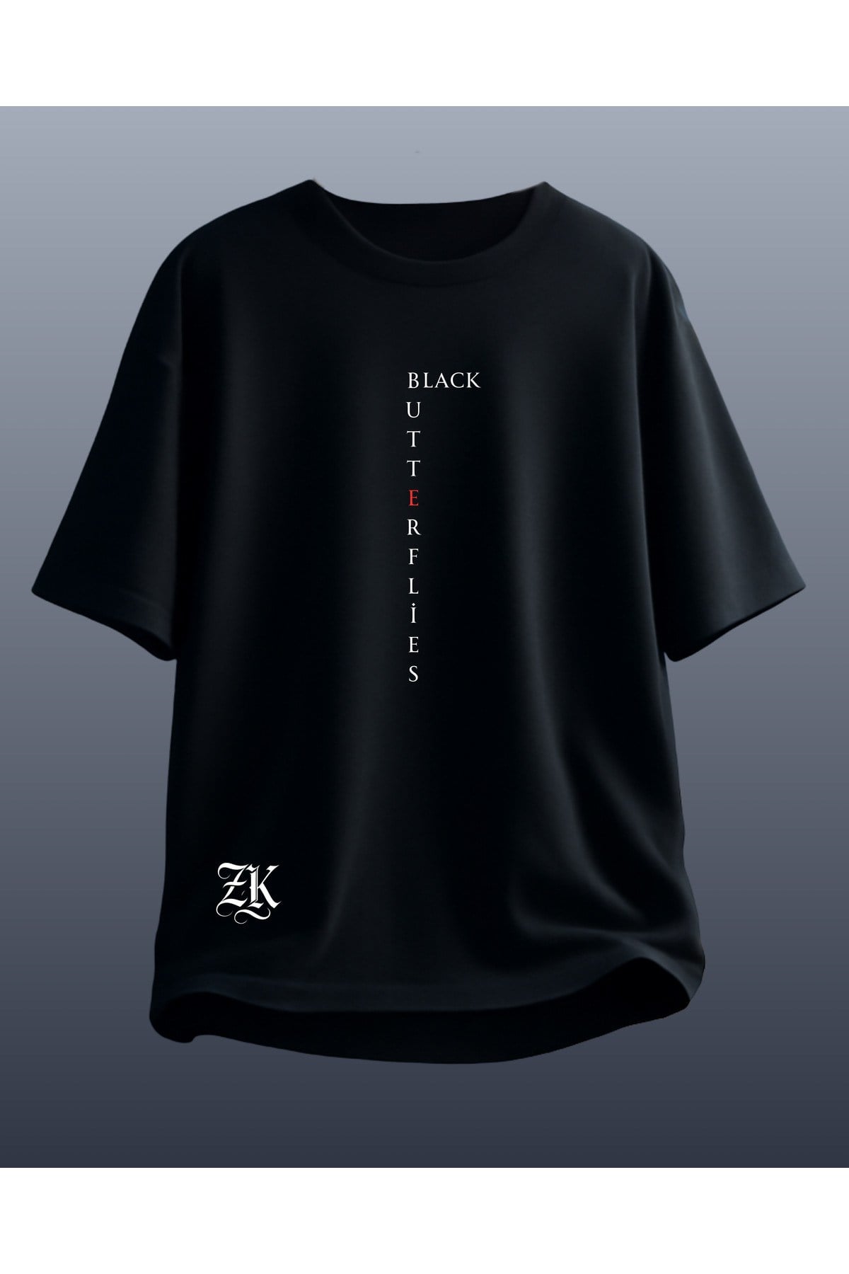 Unisex Erkek/Kadın Özel Baskılı Oversize Pamuklu Bisiklet Yaka T-Shirt