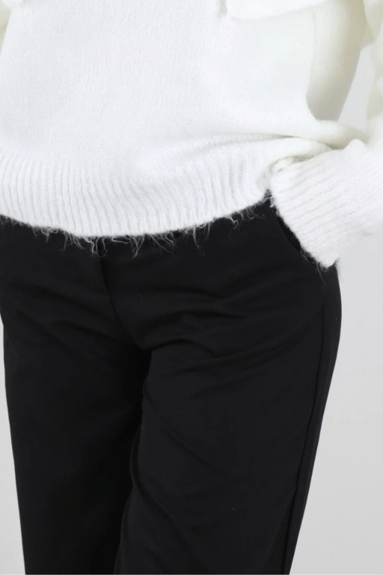 Noir Bol Paça Pantolon Sİyah