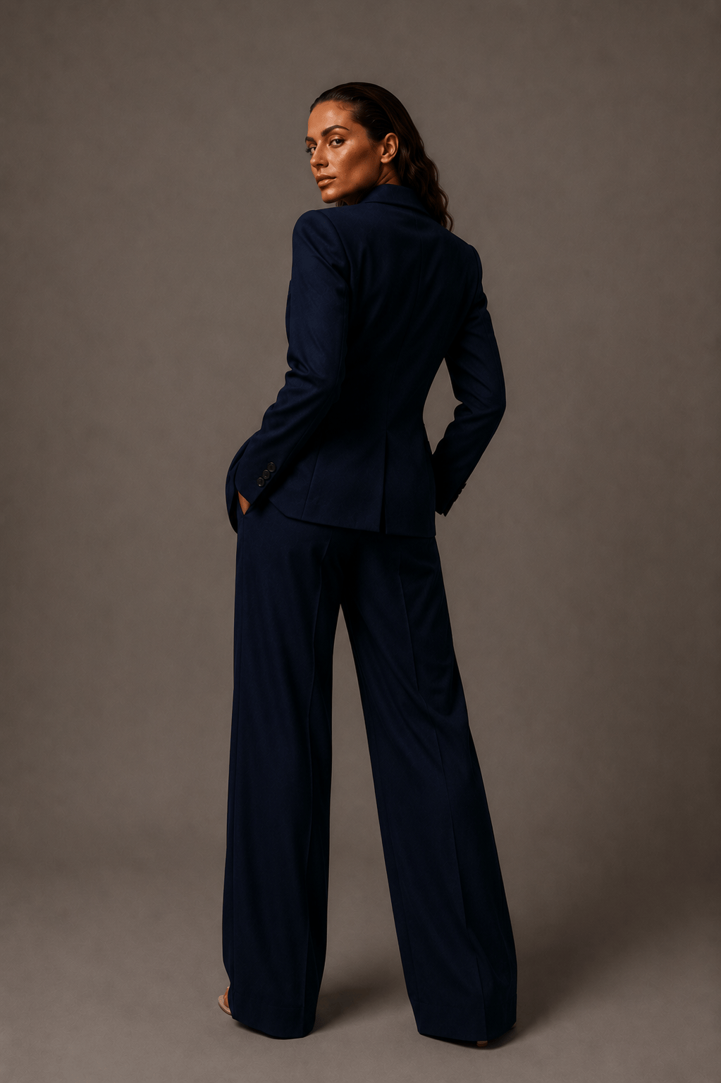 Blazer Takım Elbise Tek Düğme Ceket Pantolon