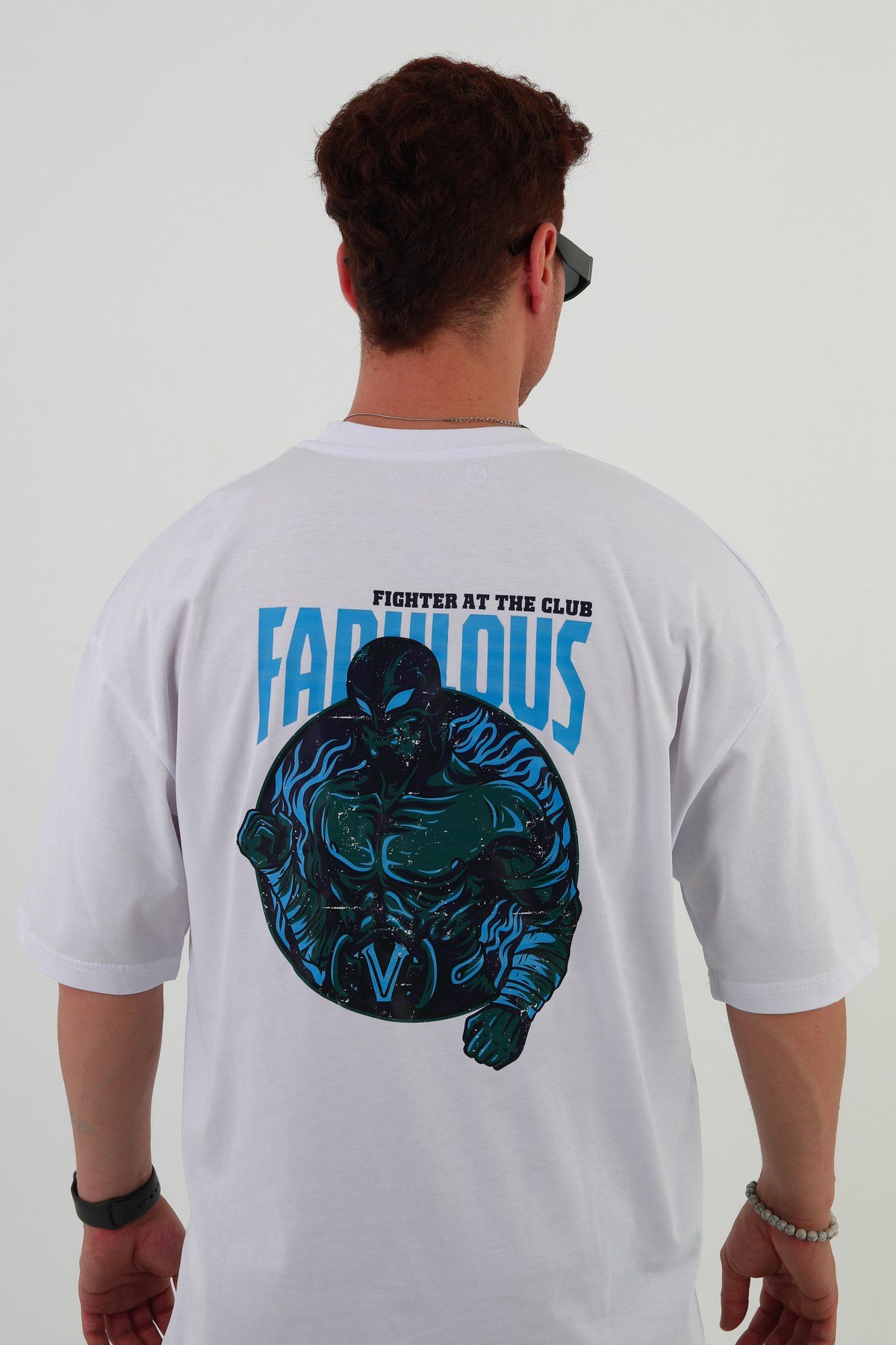 FABULOUS-Oversize Tişört | Sırt Baskılı – Minimal Göğüs Desenli Unisex Tshirt
