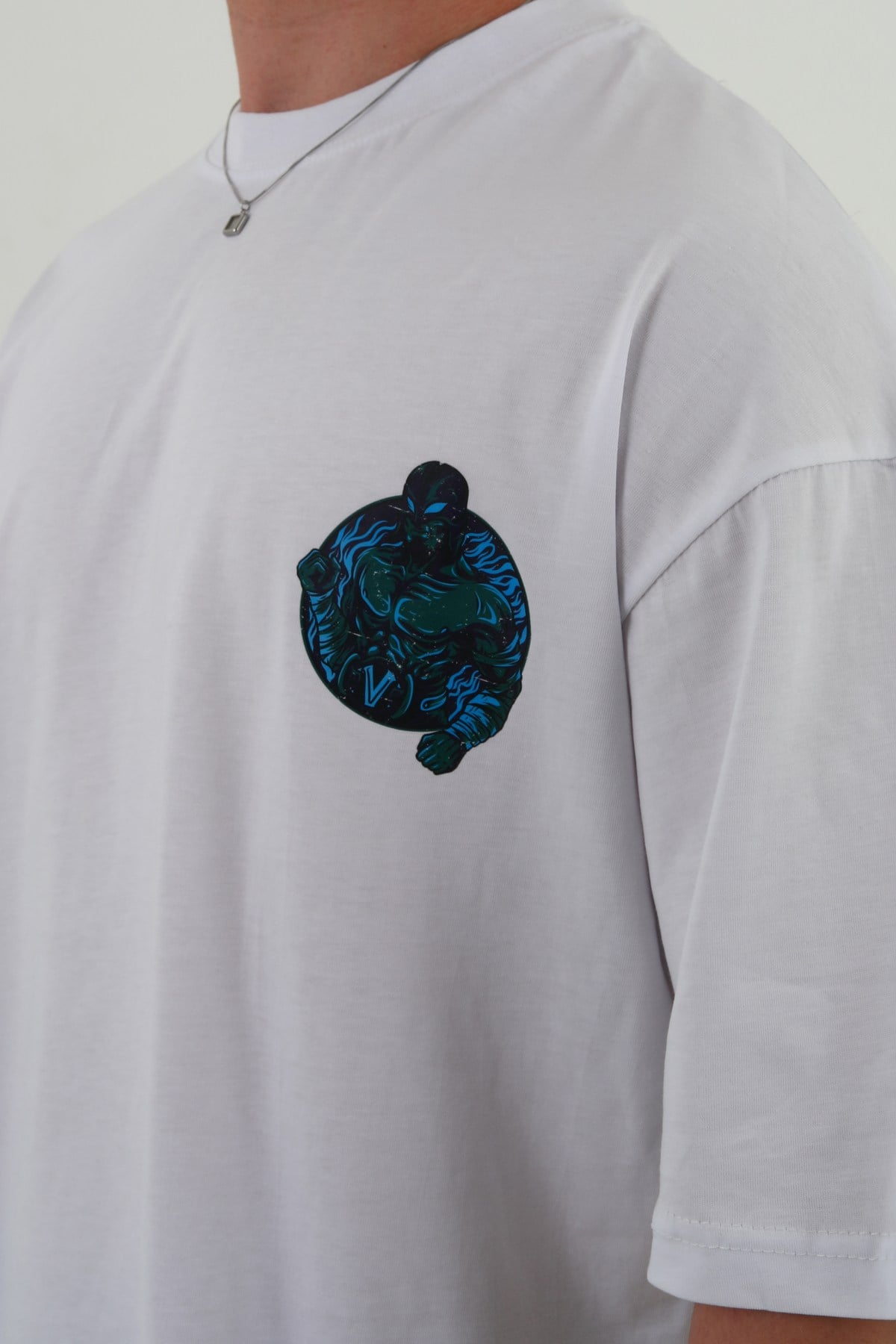 FABULOUS-Oversize Tişört | Sırt Baskılı – Minimal Göğüs Desenli Unisex Tshirt