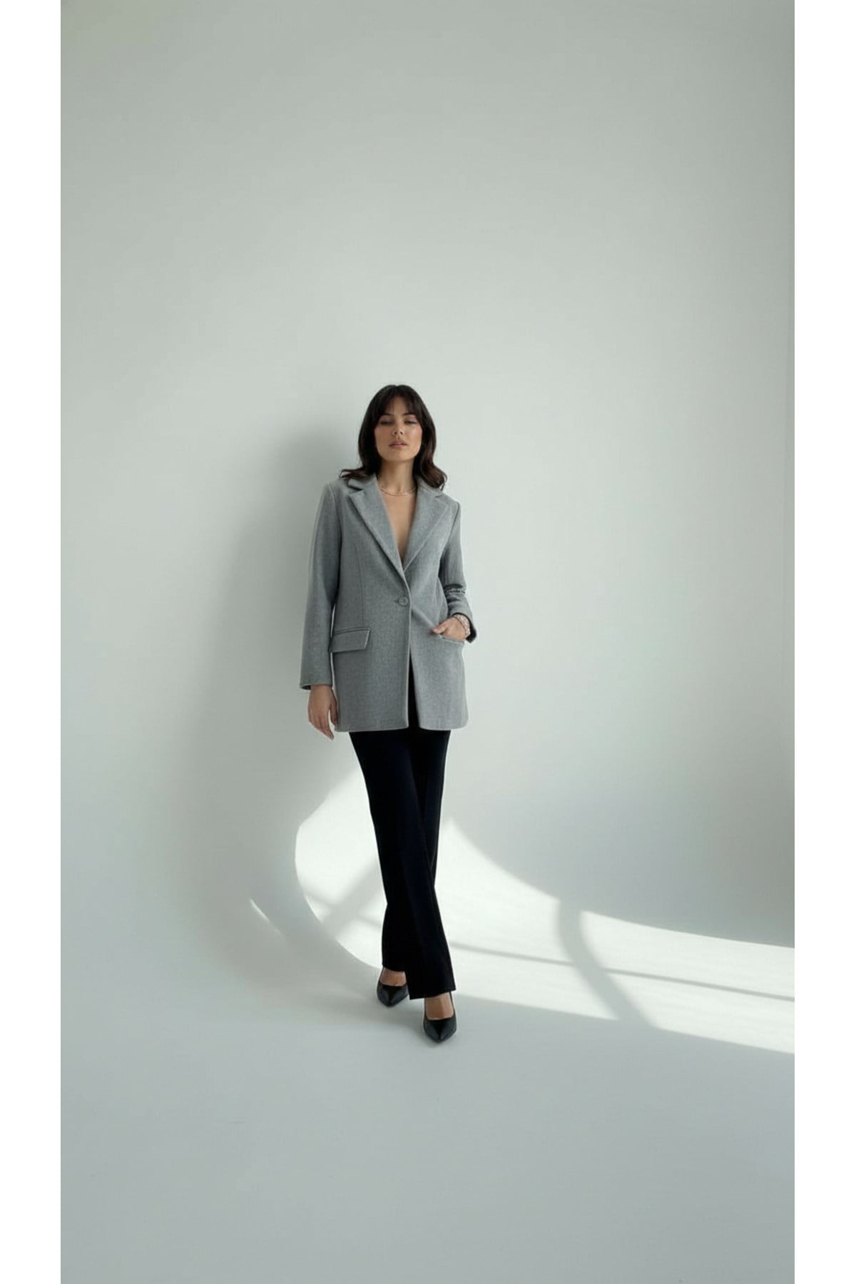 Kadın Kaşe Blazer Ceket