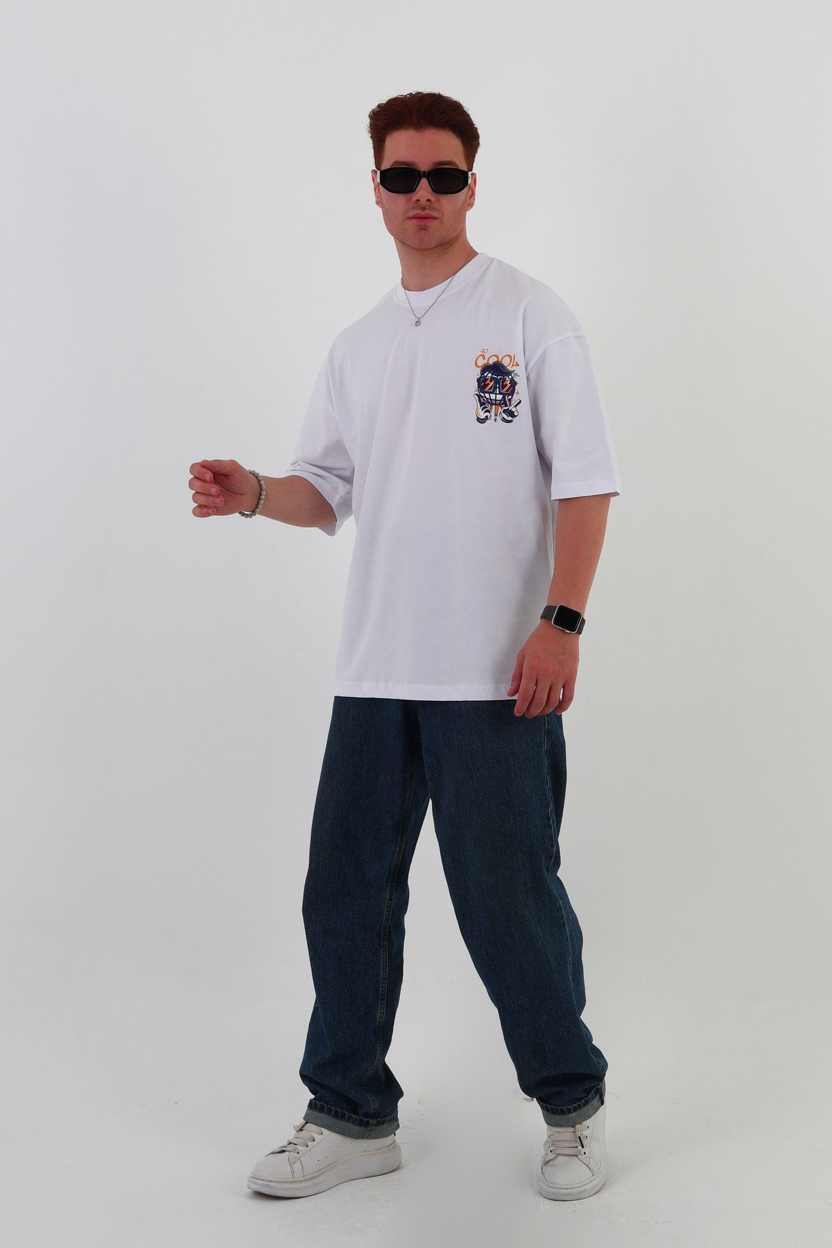 So Cool -oversize Tişört | Sırt Baskılı – Minimal Göğüs Desenli Unisex Tshirt
