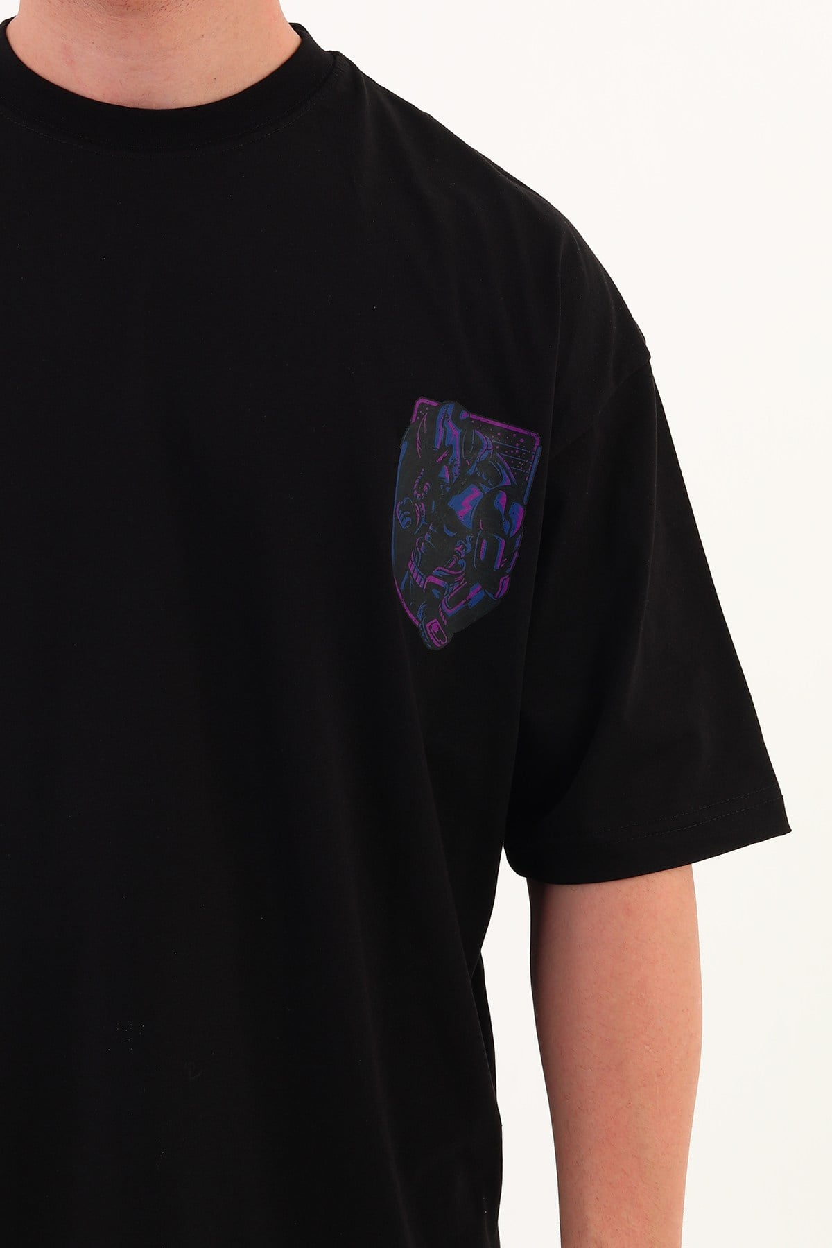 STRONGER-Oversize Tişört | Sırt Baskılı – Minimal Göğüs Desenli Unisex Tshirt