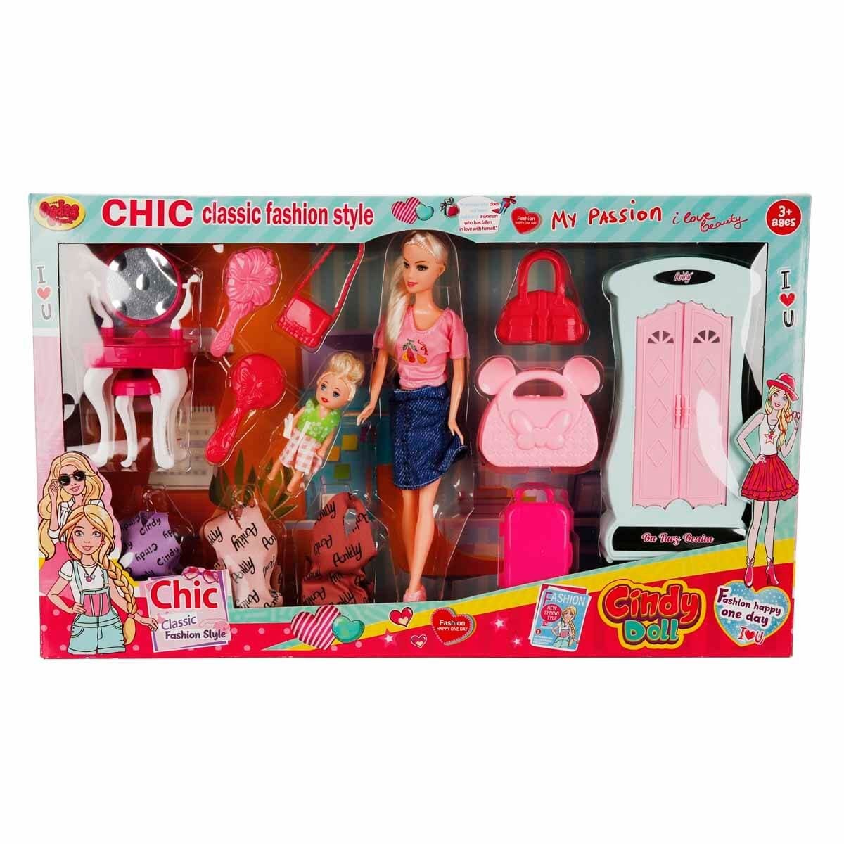 02259 CINDY DOLL DOLAPLI BEBEK SETI*12*