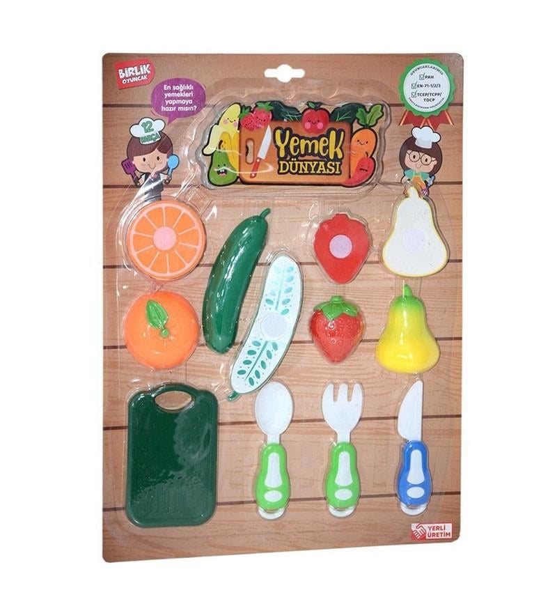 12 PCS SALATALIKLI  KESİLEBİLEN MEYVE &