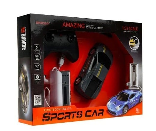 1:24 Uzaktan Kumandalı Sports Car - Siyah & Sarı 