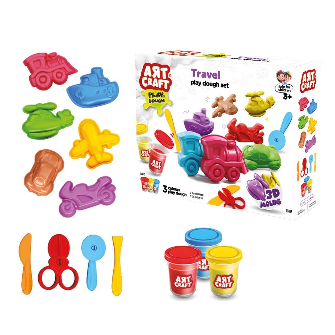 ART CRAFT SEYAHAT ARAÇLARI HAMUR SET 168 GR