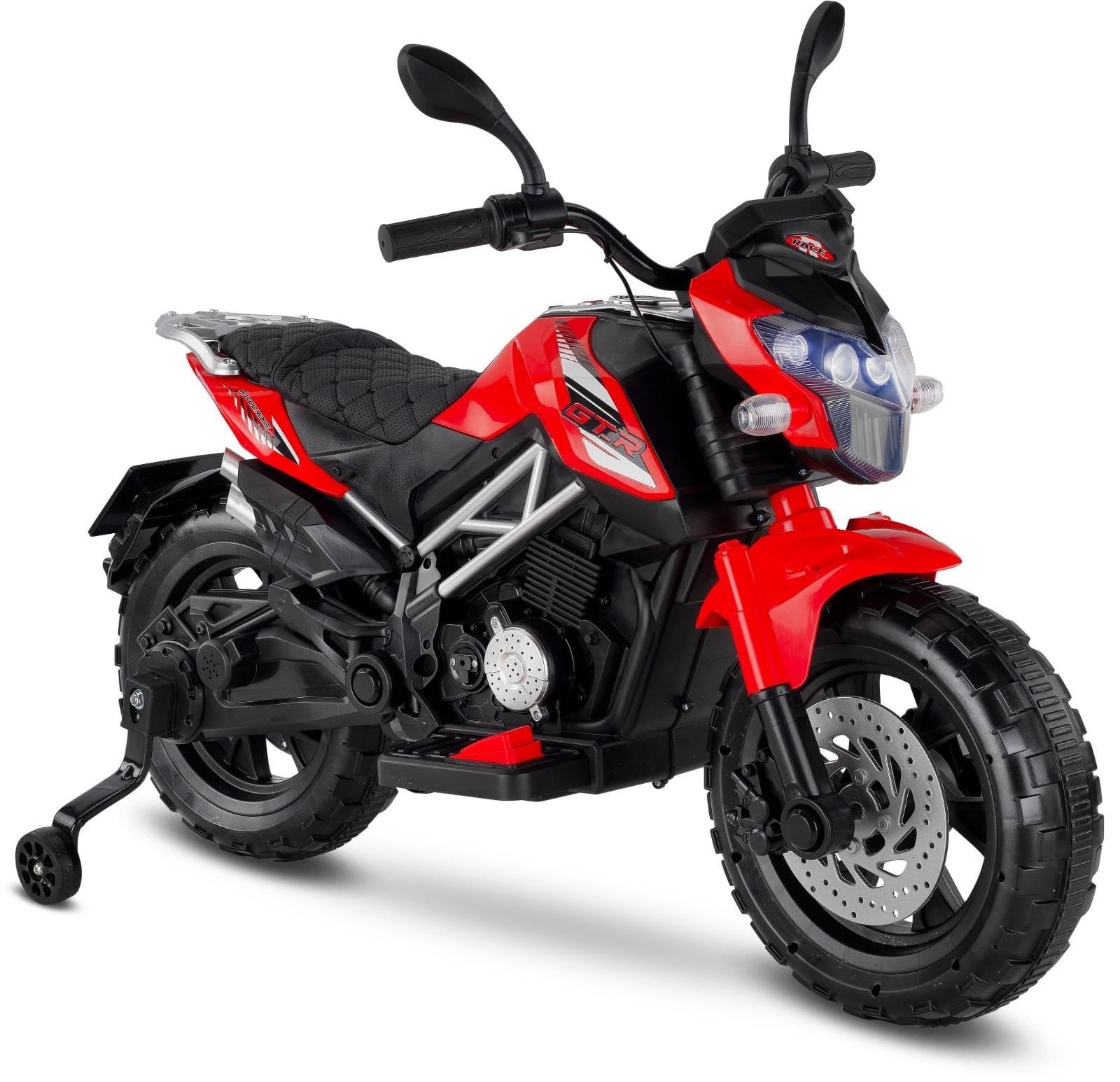 Babyhope 447 MotoCross Akülü Motor 12V Kırmızı